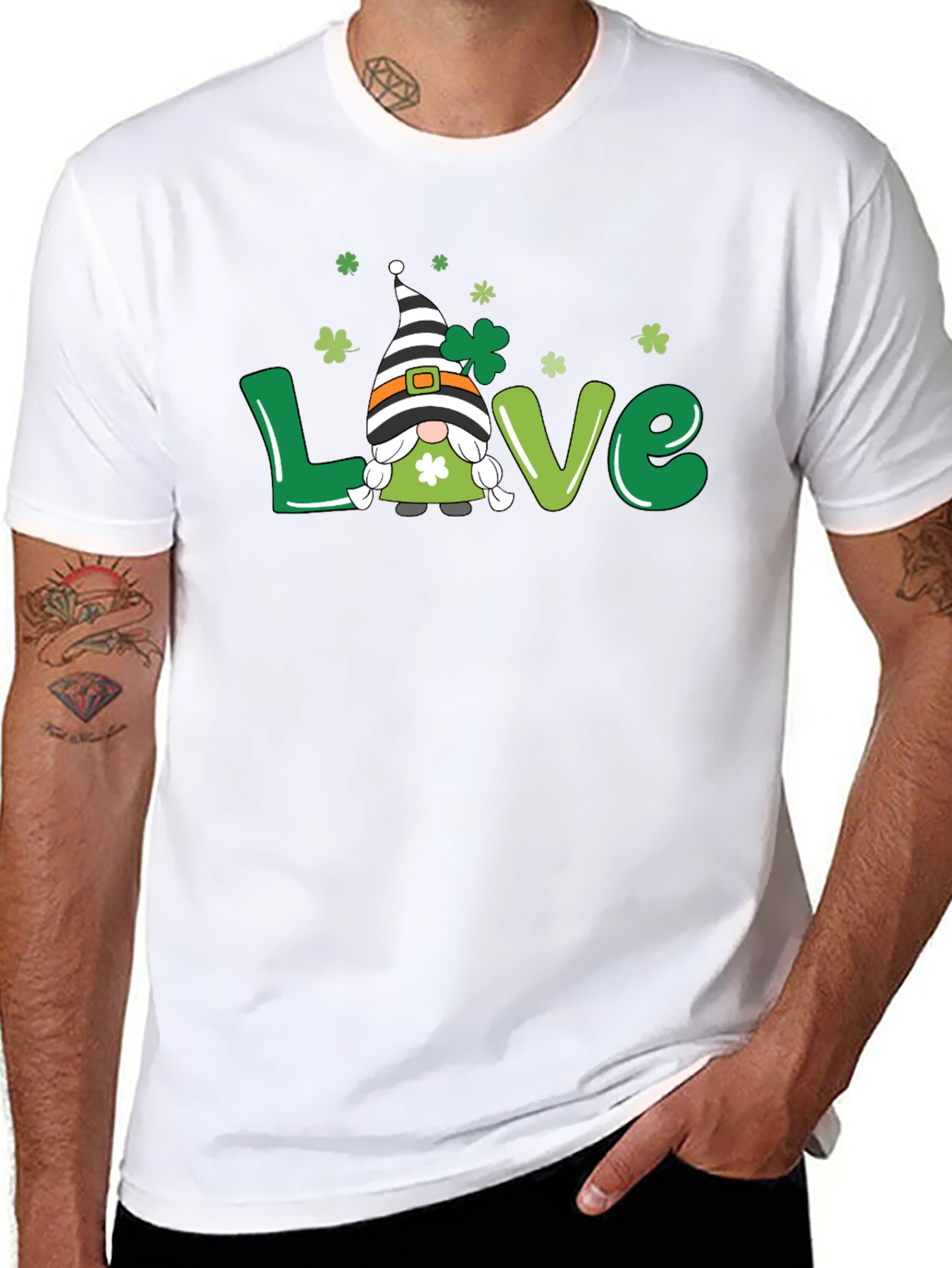 St. Patricks Day LOVE Gnome T-Shirt