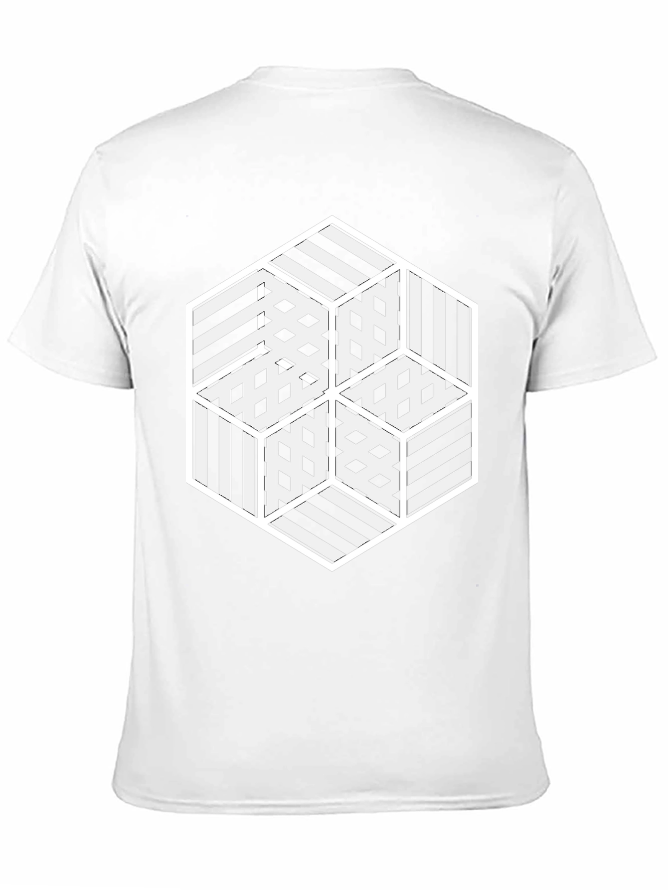 Optical Illusion Hexagon Graphic Tee
