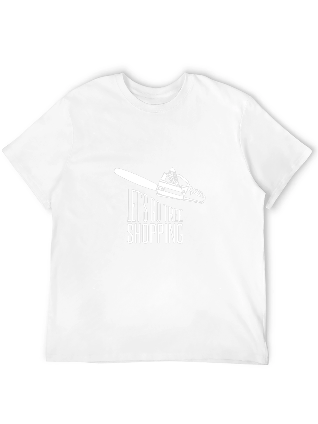 Lets Go Tree Shopping Graphic T-Shirt