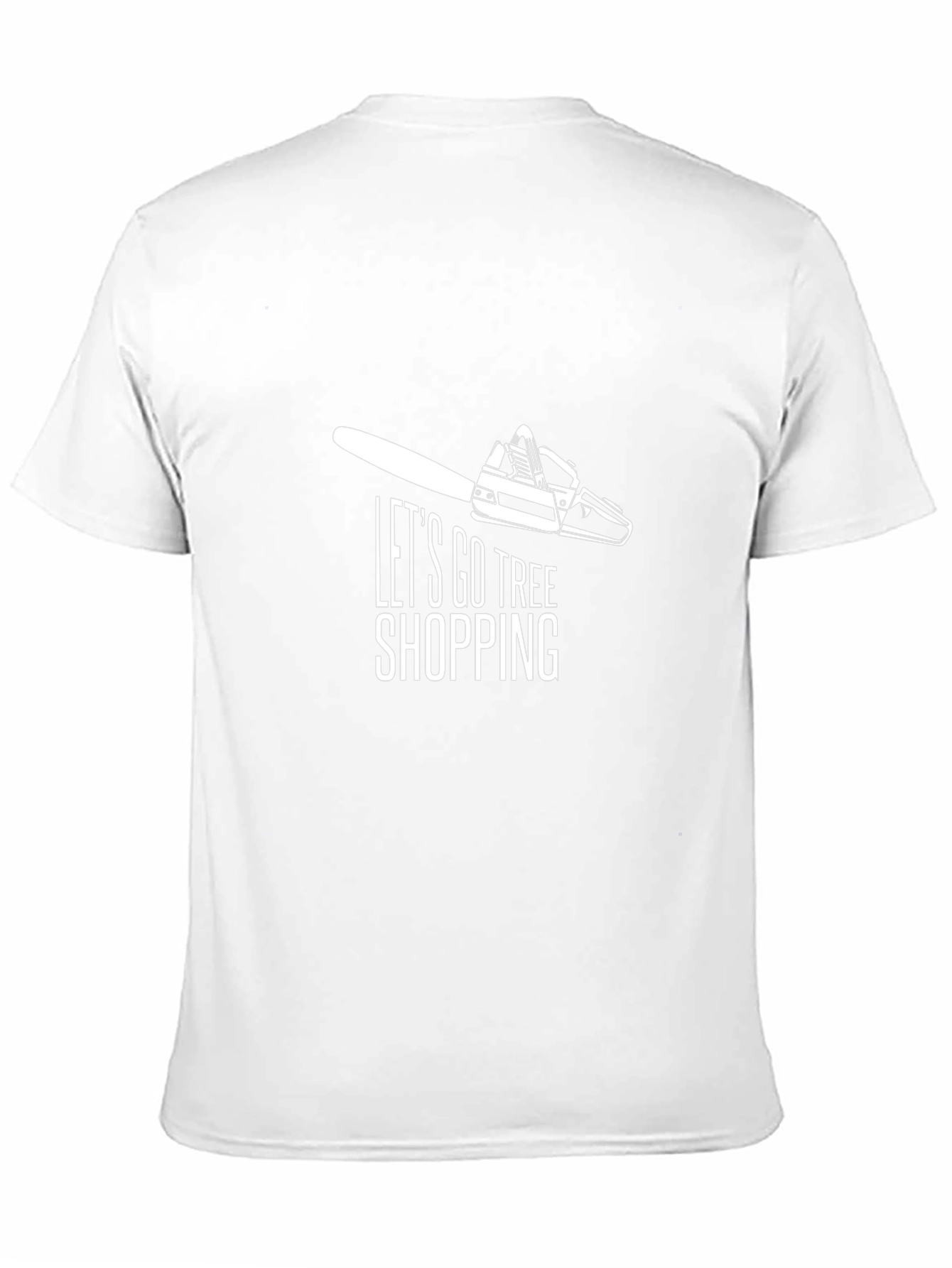 Lets Go Tree Shopping Graphic T-Shirt