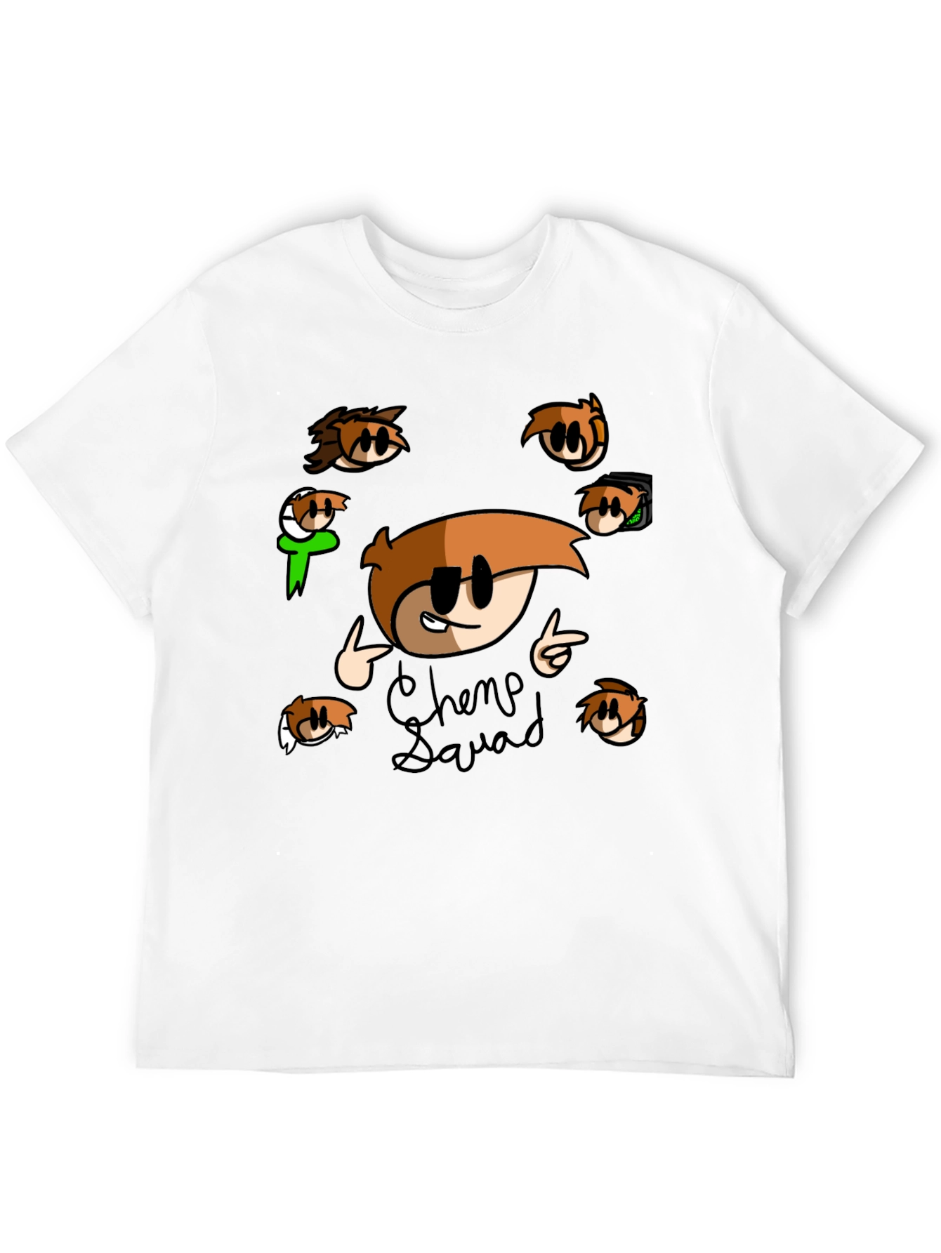 Chemp Squad Graphic Tee - Black Cotton T-Shirt