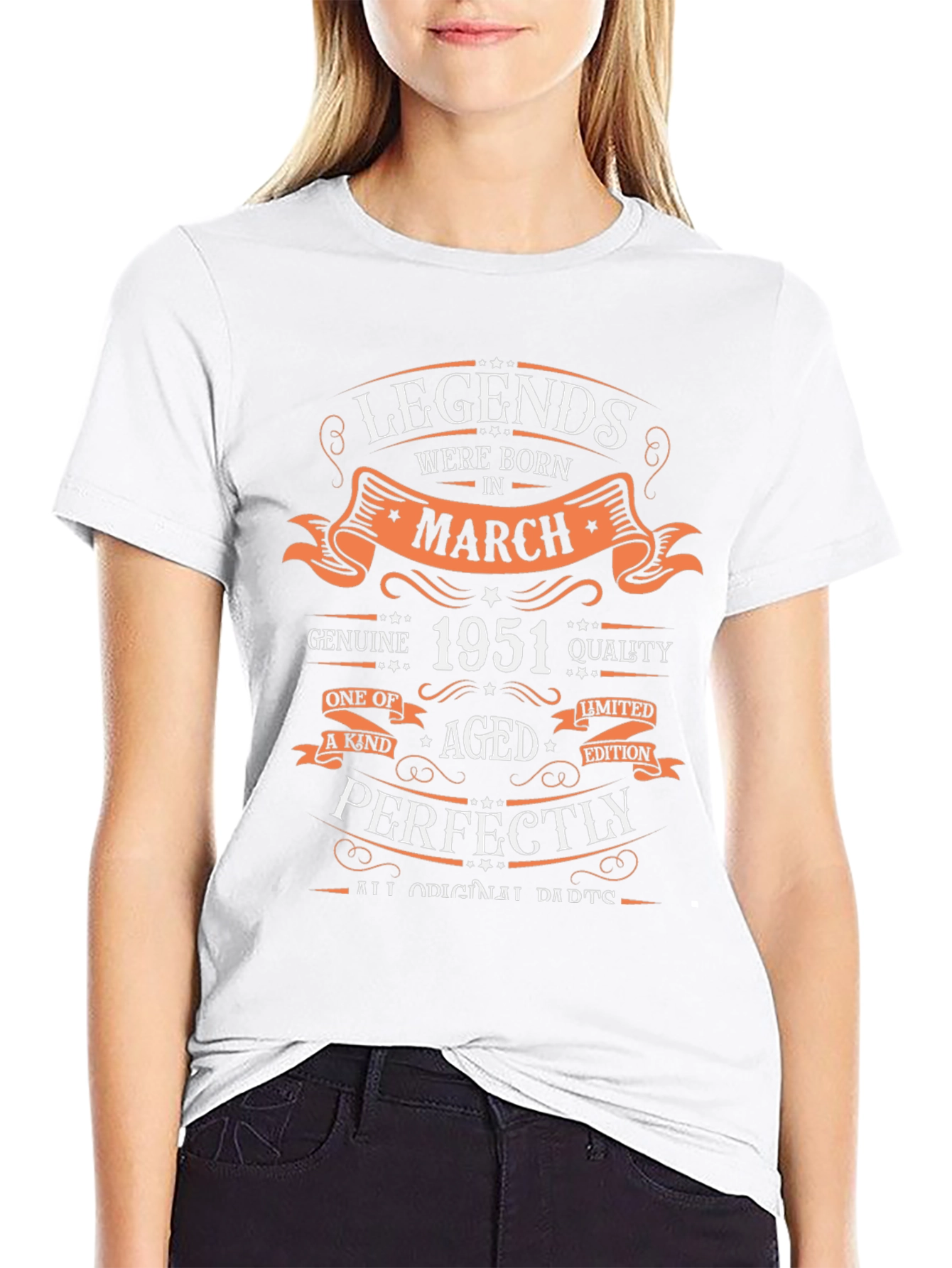 Legends Born in March 1951 Graphic T-Shirt