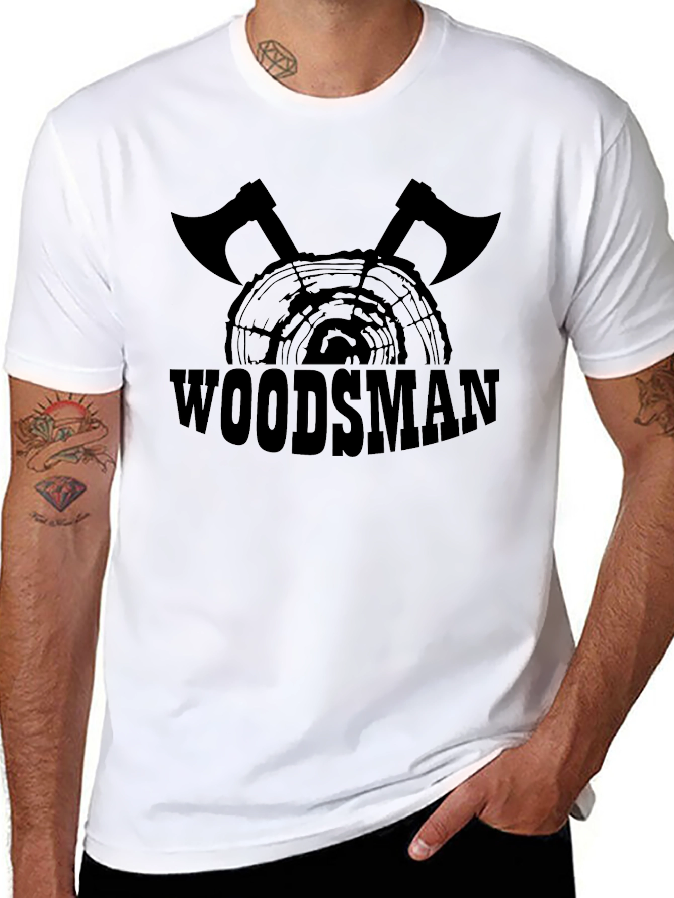 Woodsman Axe Graphic T-Shirt - Lumberjack Style