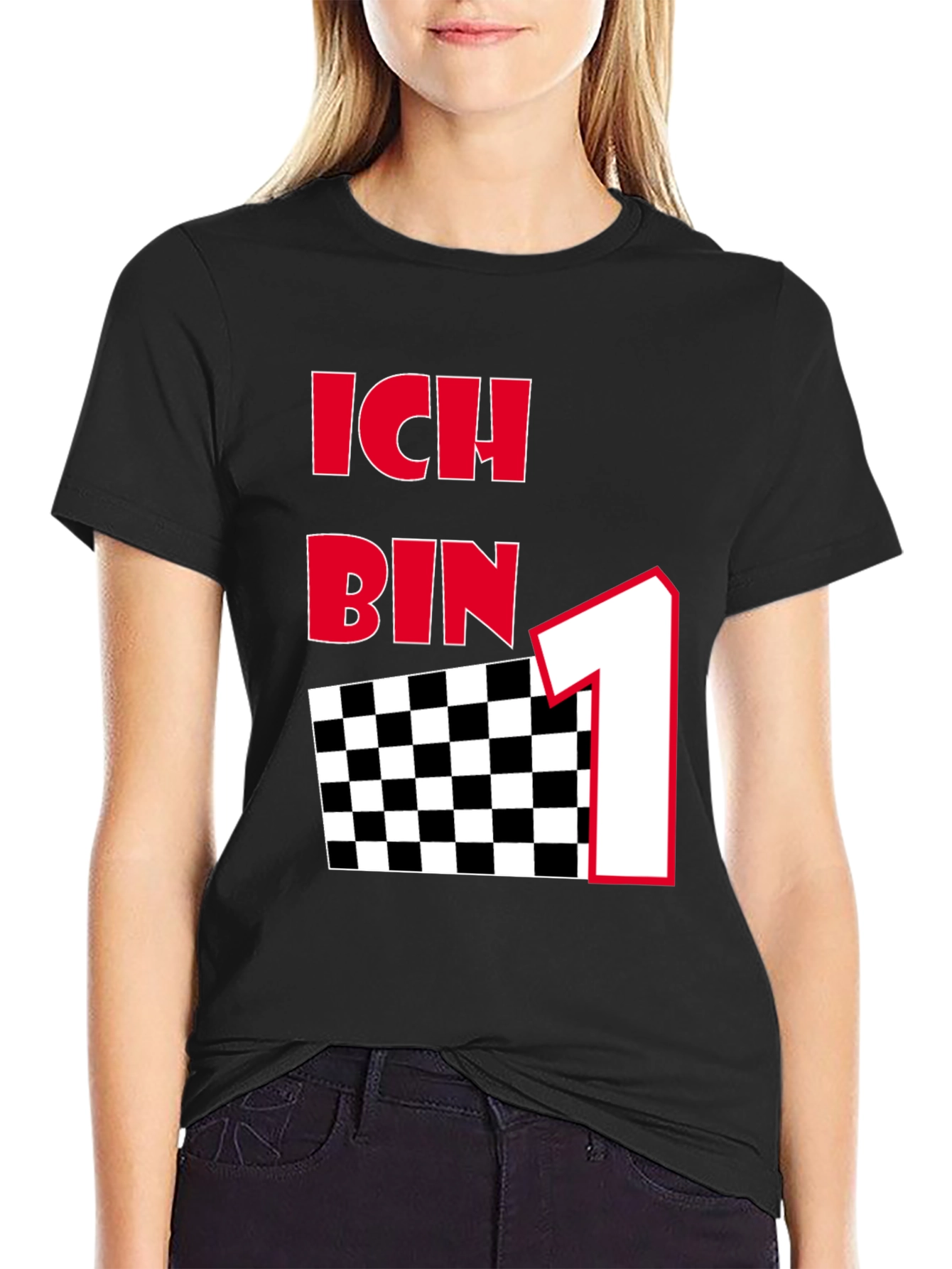 Ich Bin One Black Graphic Tee