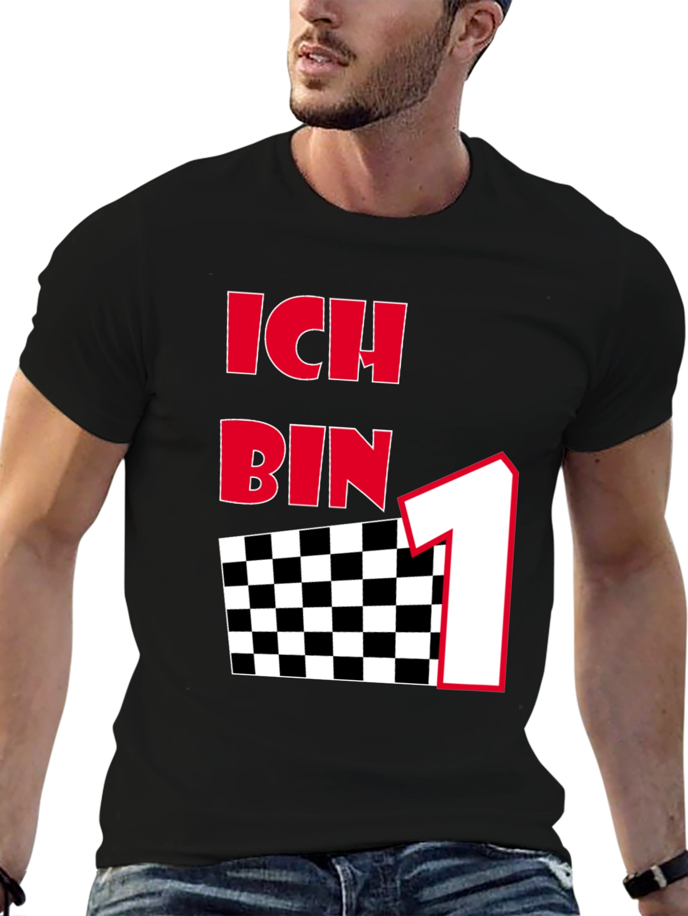 Ich Bin One Black Graphic Tee