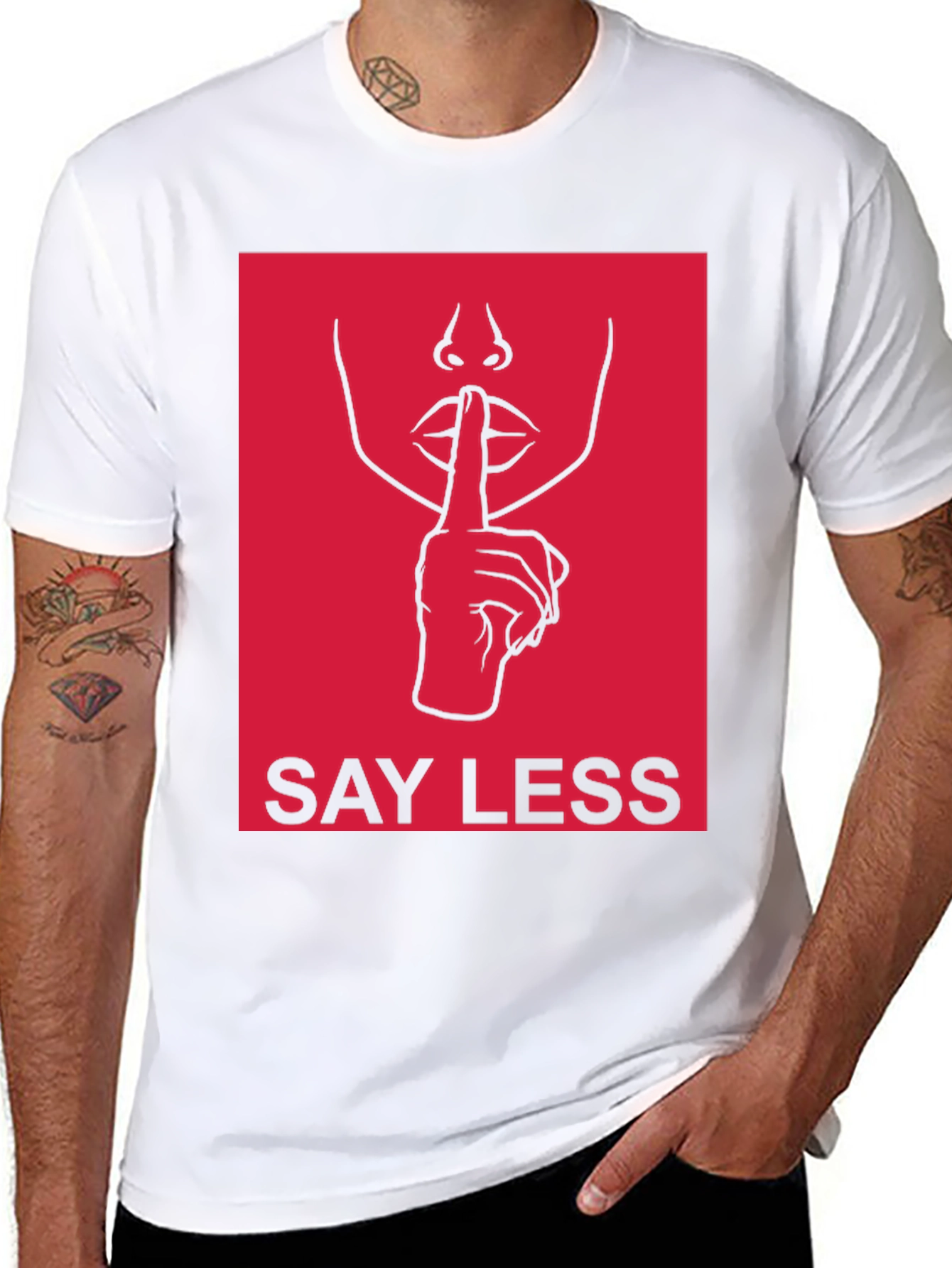 Say Less Graphic Tee - Trendy Unisex T-Shirt