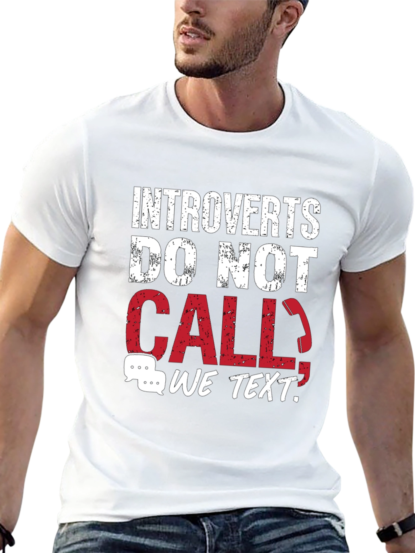 Introverts Do Not Call T-Shirt - Funny Graphic Tee