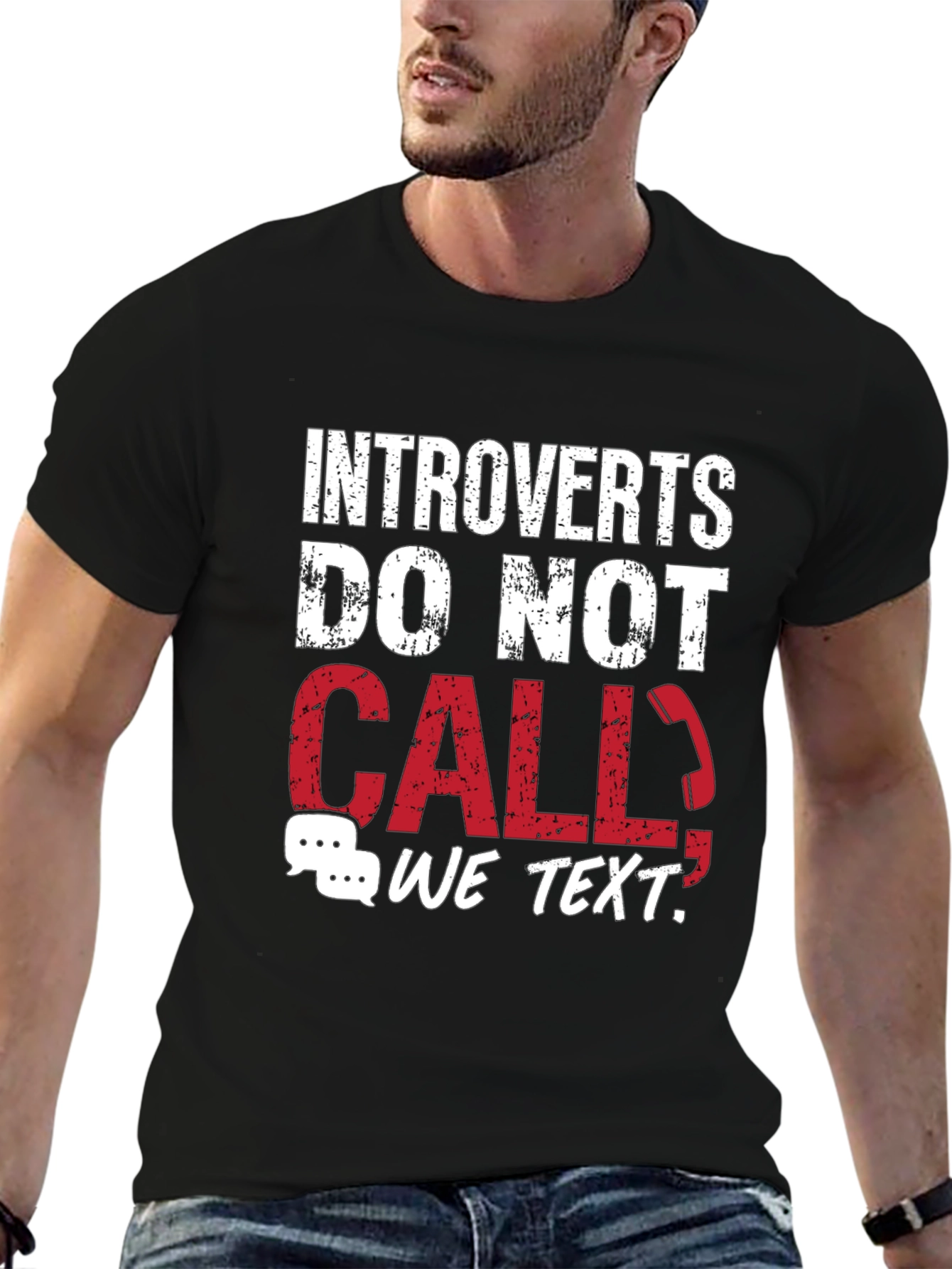 Introverts Do Not Call T-Shirt - Funny Graphic Tee