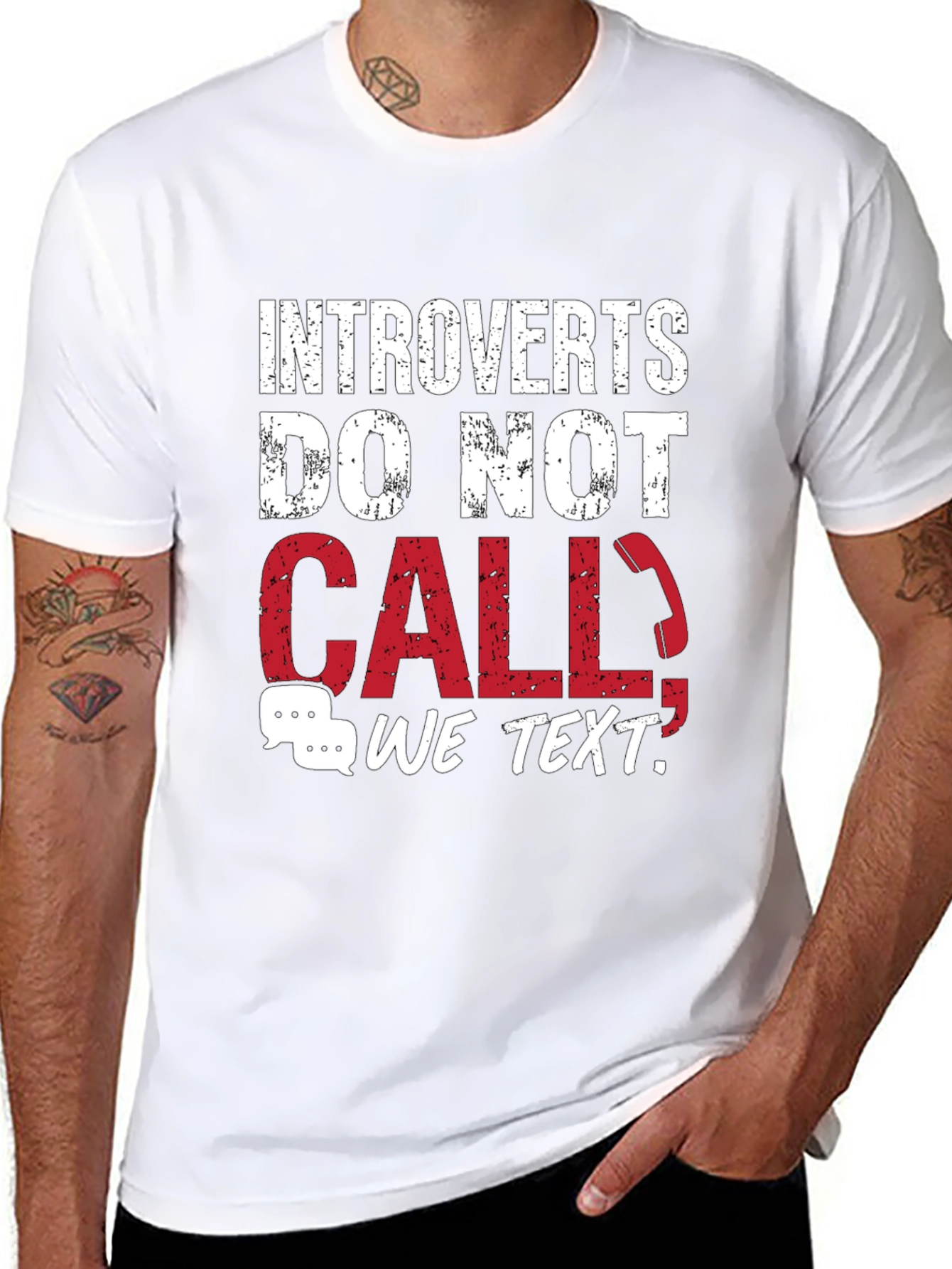 Introverts Do Not Call T-Shirt - Funny Graphic Tee