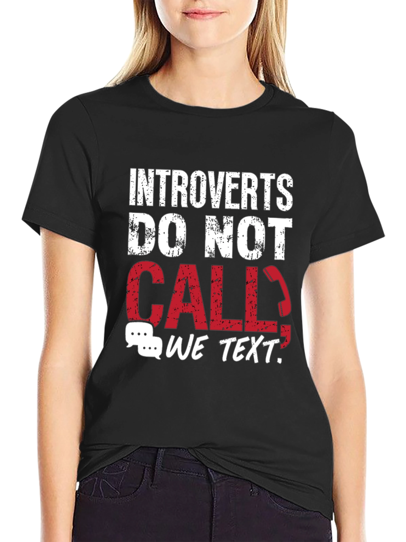 Introverts Do Not Call T-Shirt - Funny Graphic Tee