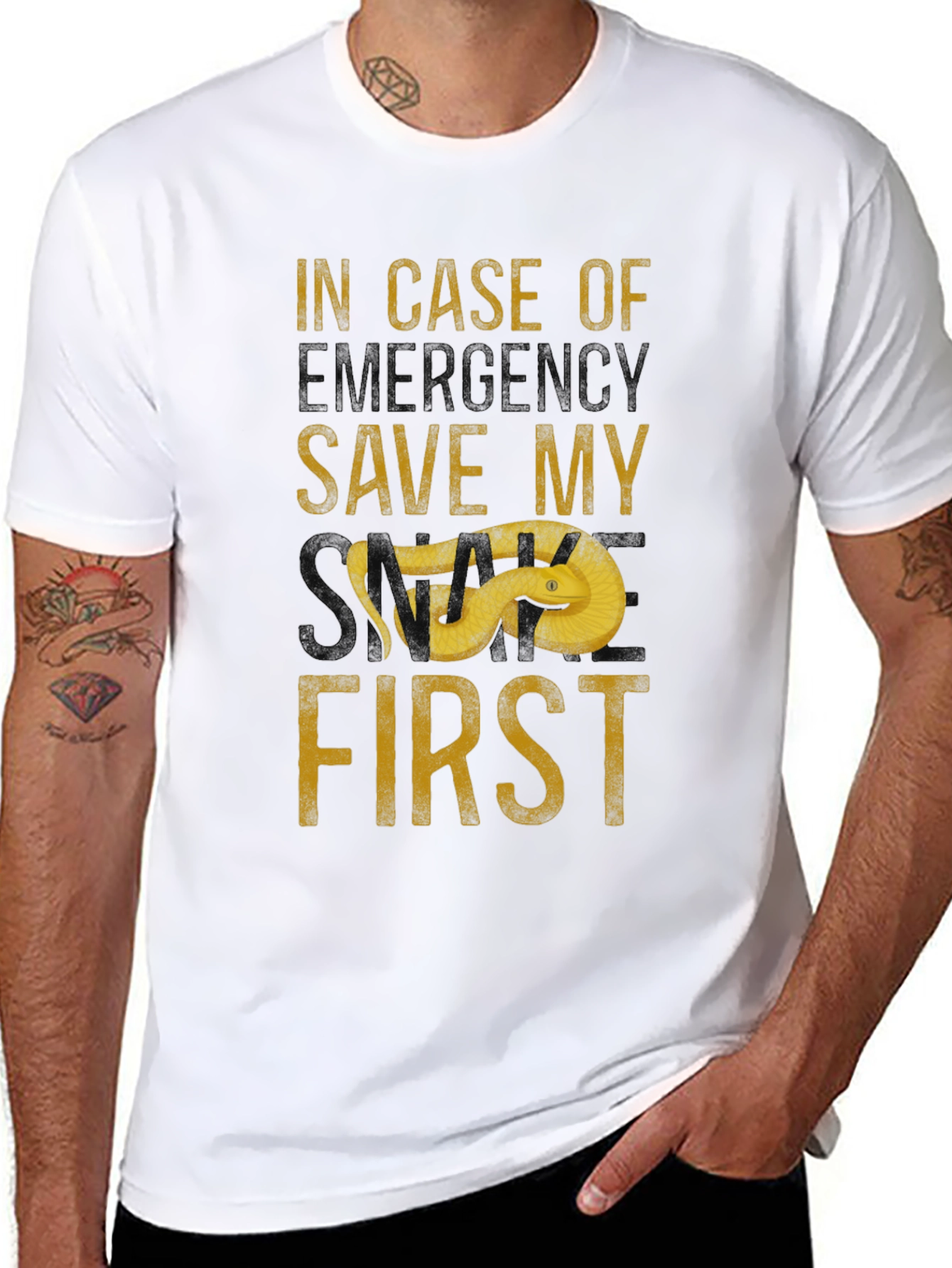 Save My Snake First Mens T-Shirt