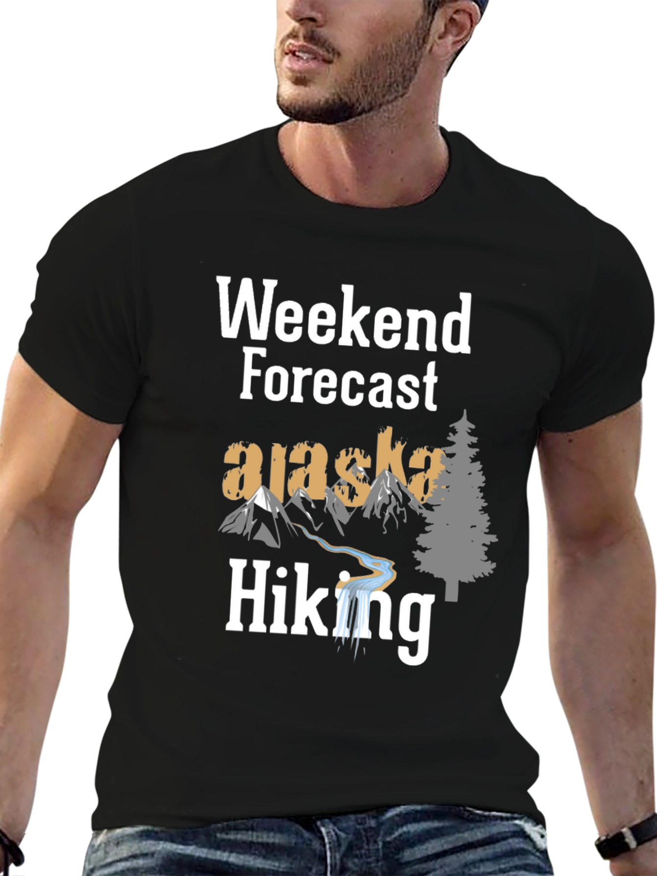 Weekend Forecast Alaska Hiking T-Shirt