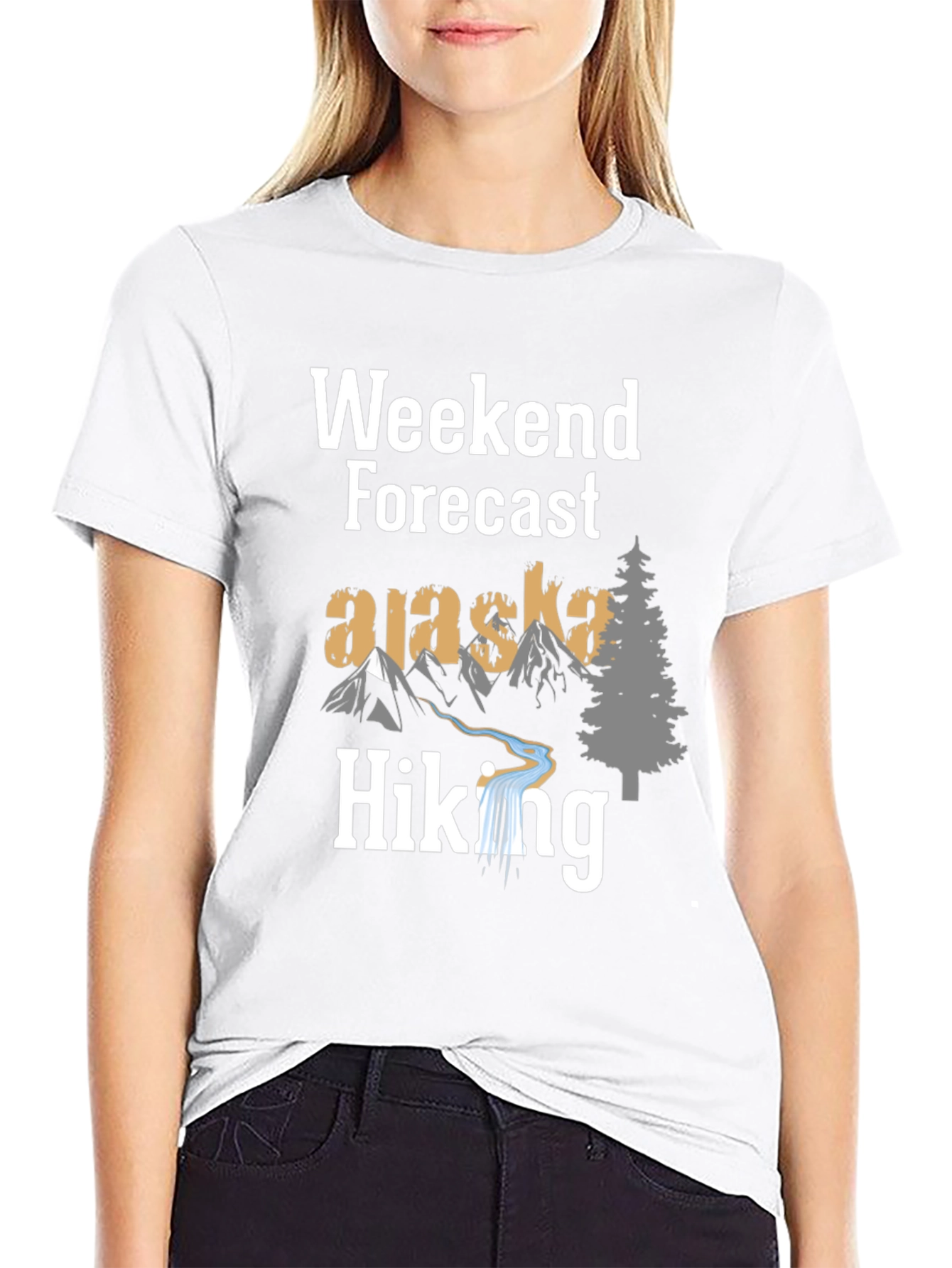 Weekend Forecast Alaska Hiking T-Shirt