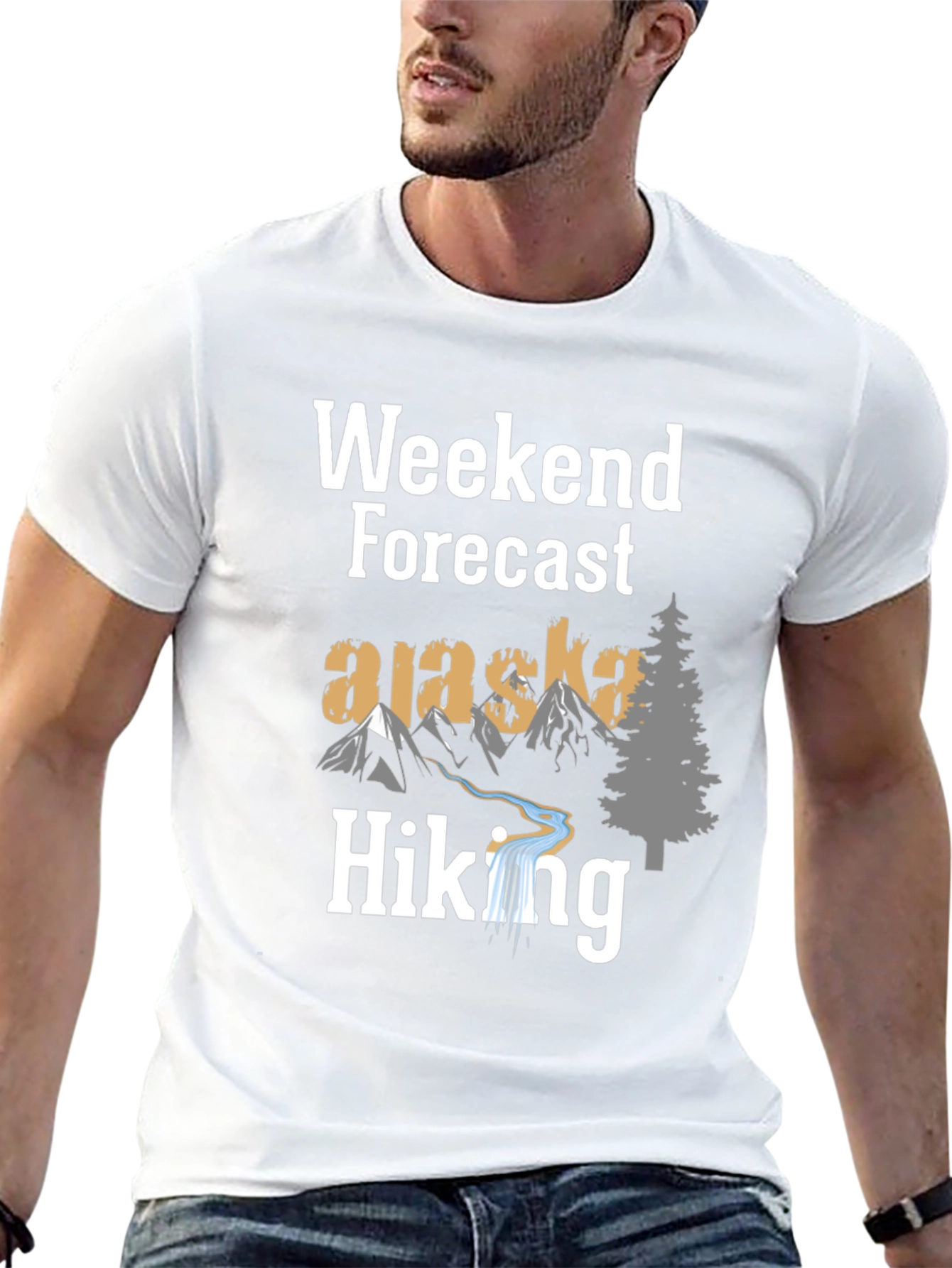 Weekend Forecast Alaska Hiking T-Shirt