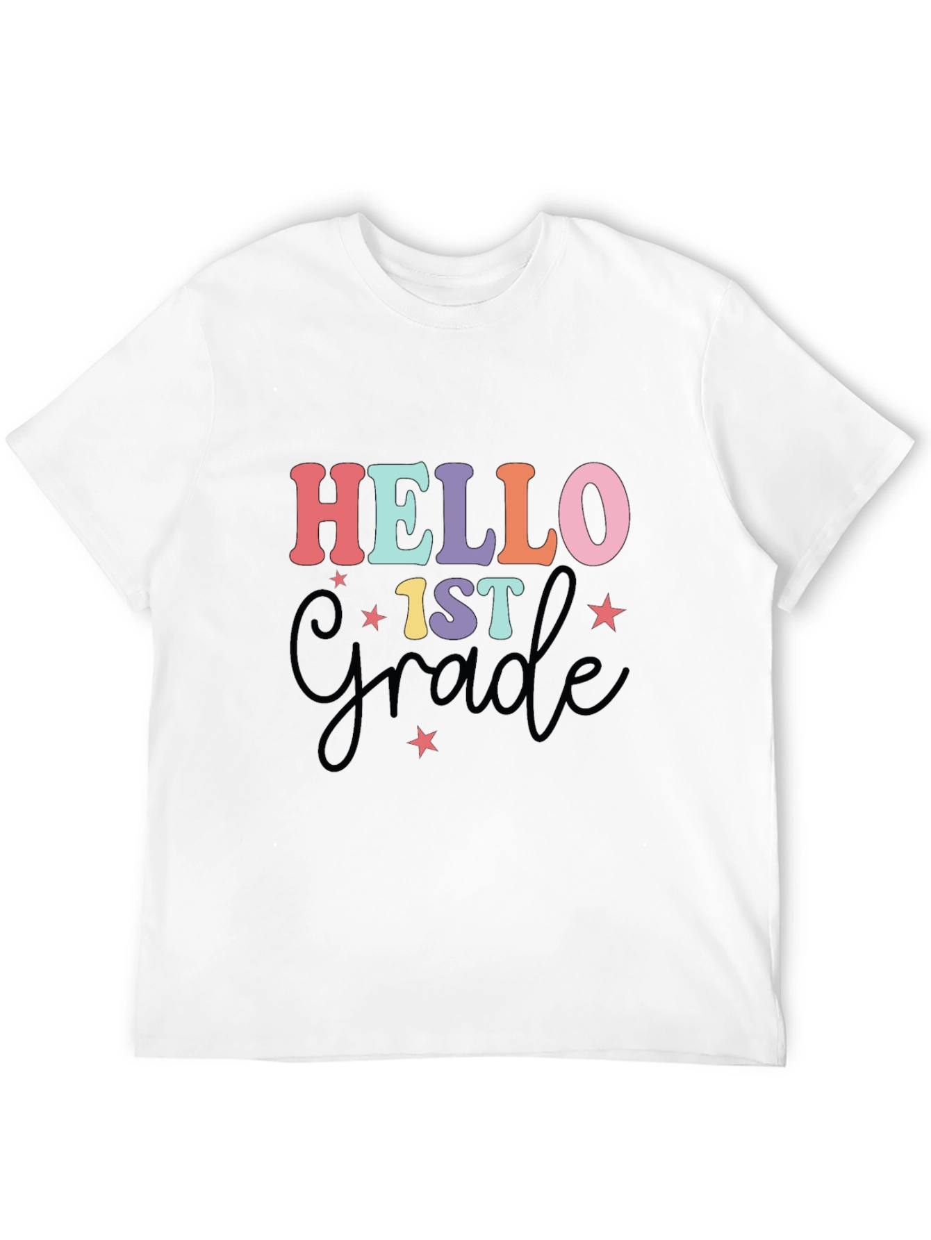 Hello 1st Grade T-Shirt Back to School Tee