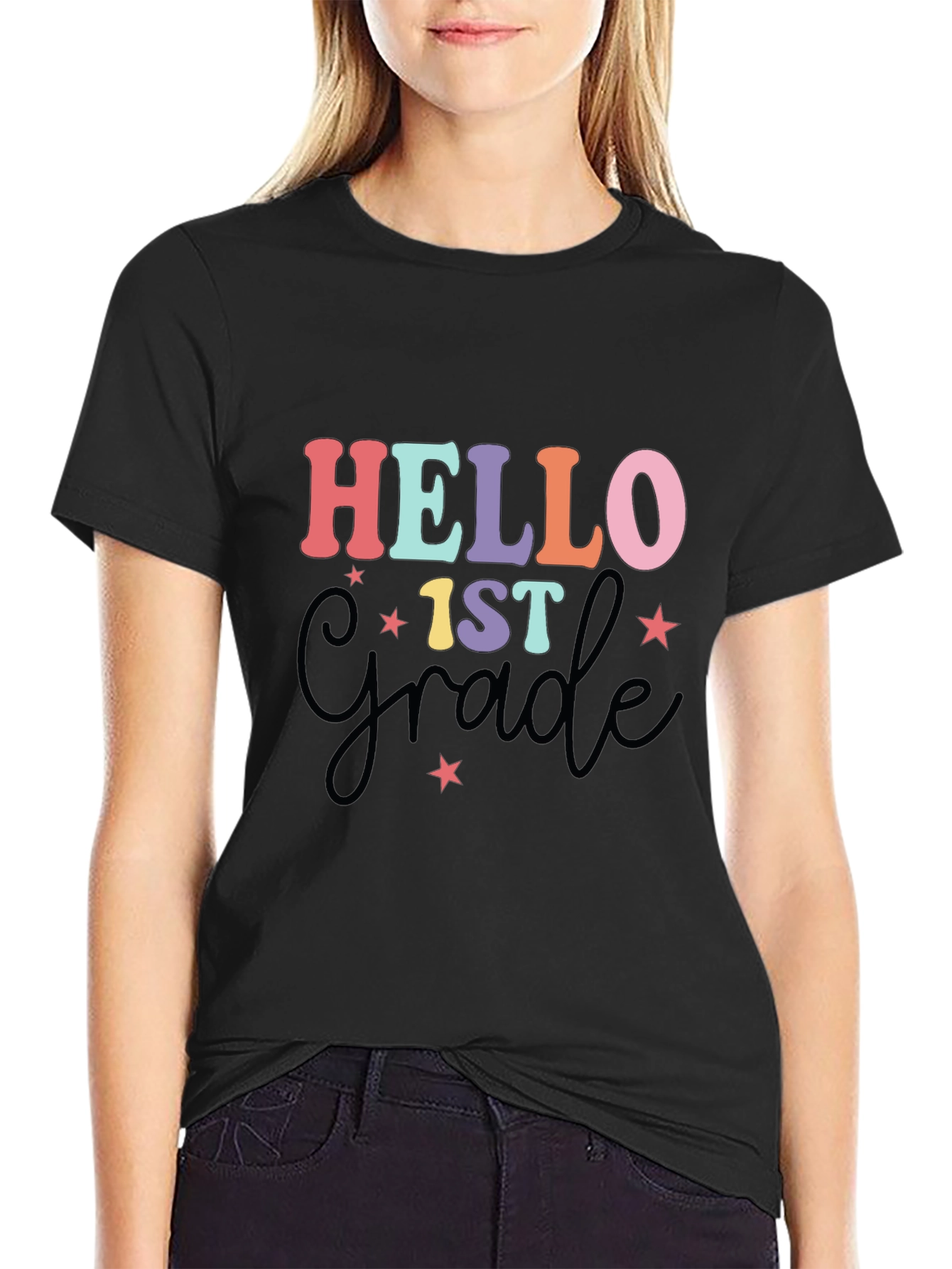 Hello 1st Grade T-Shirt Back to School Tee