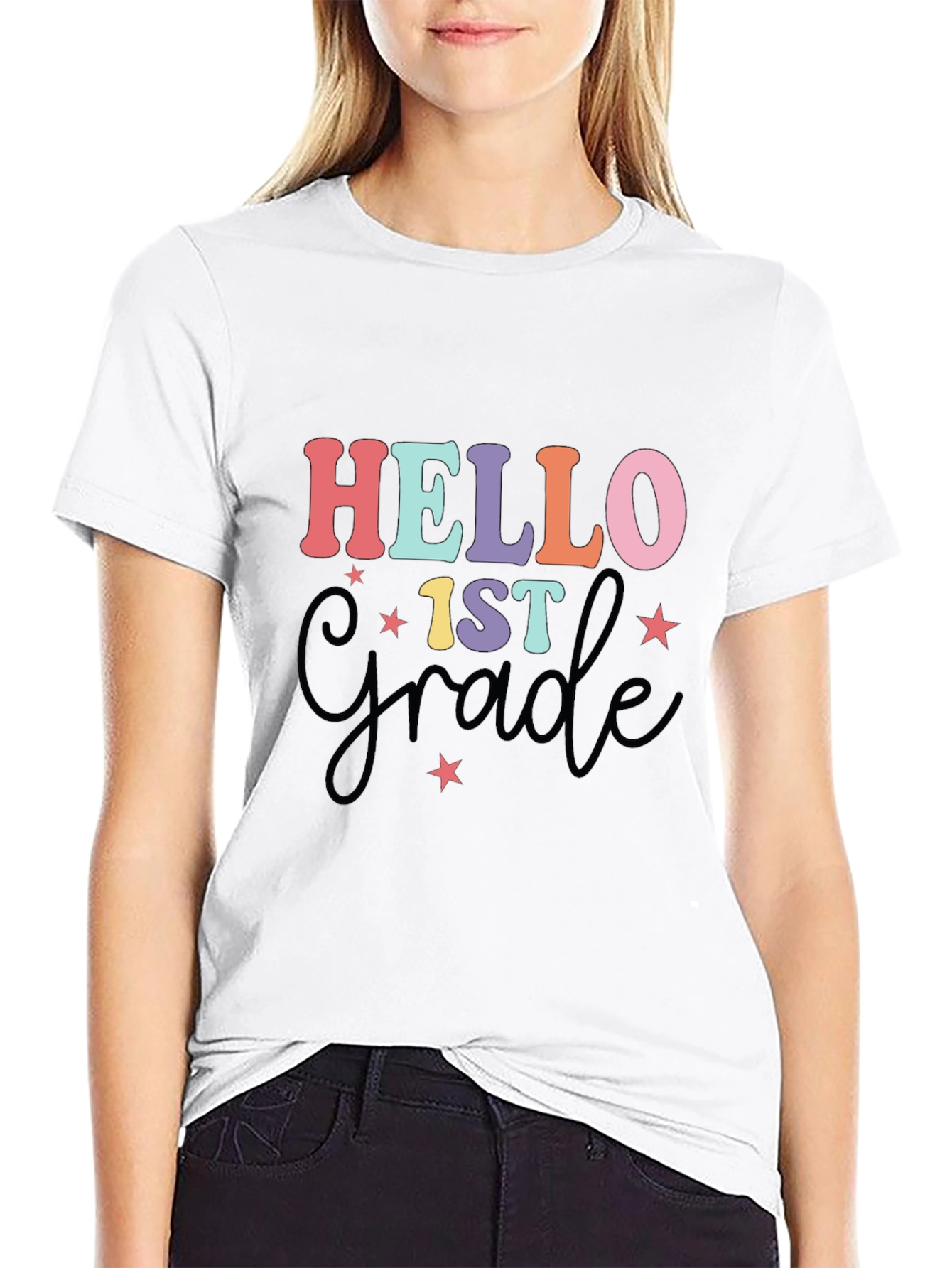 Hello 1st Grade T-Shirt Back to School Tee