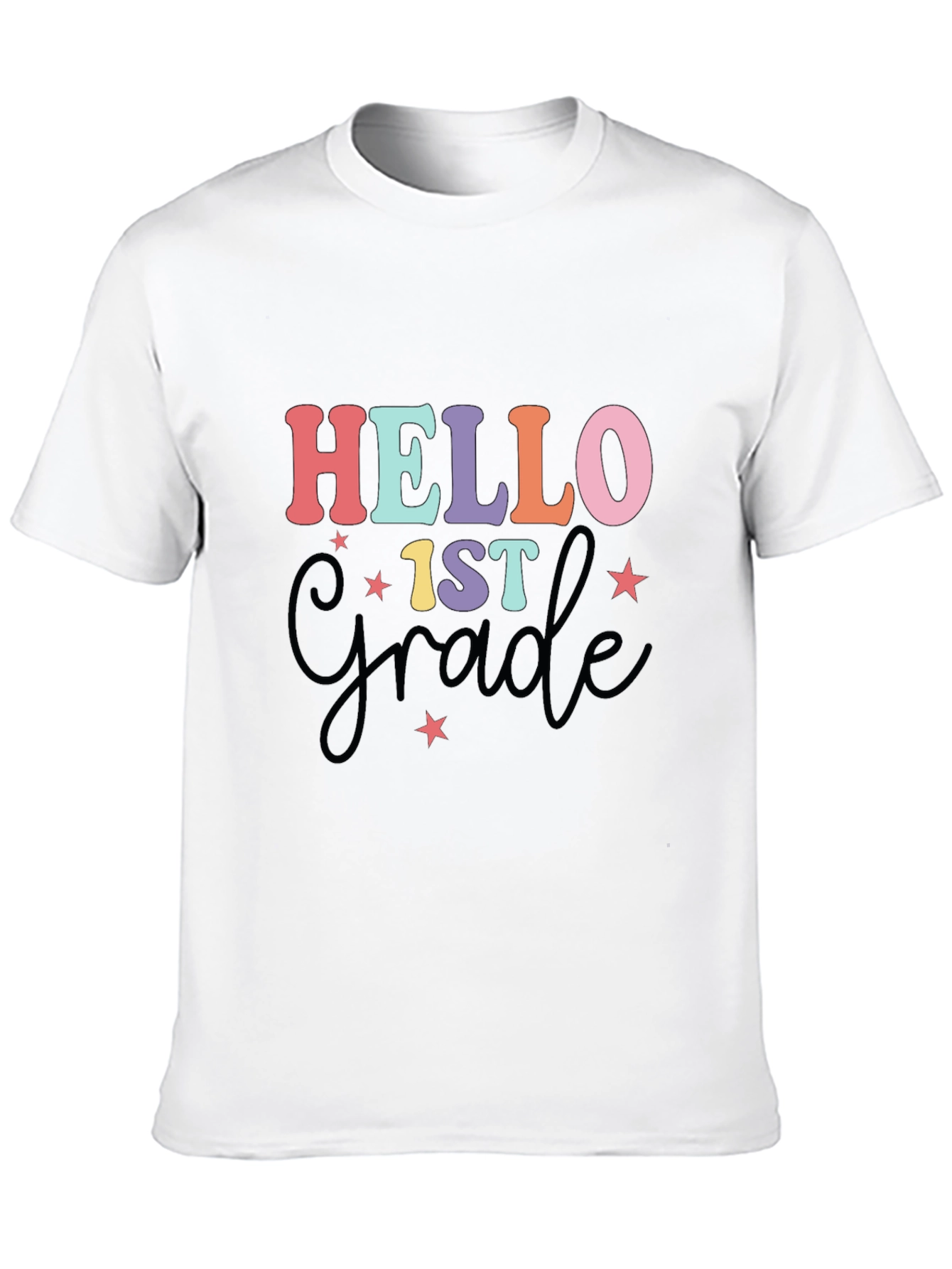 Hello 1st Grade T-Shirt Back to School Tee