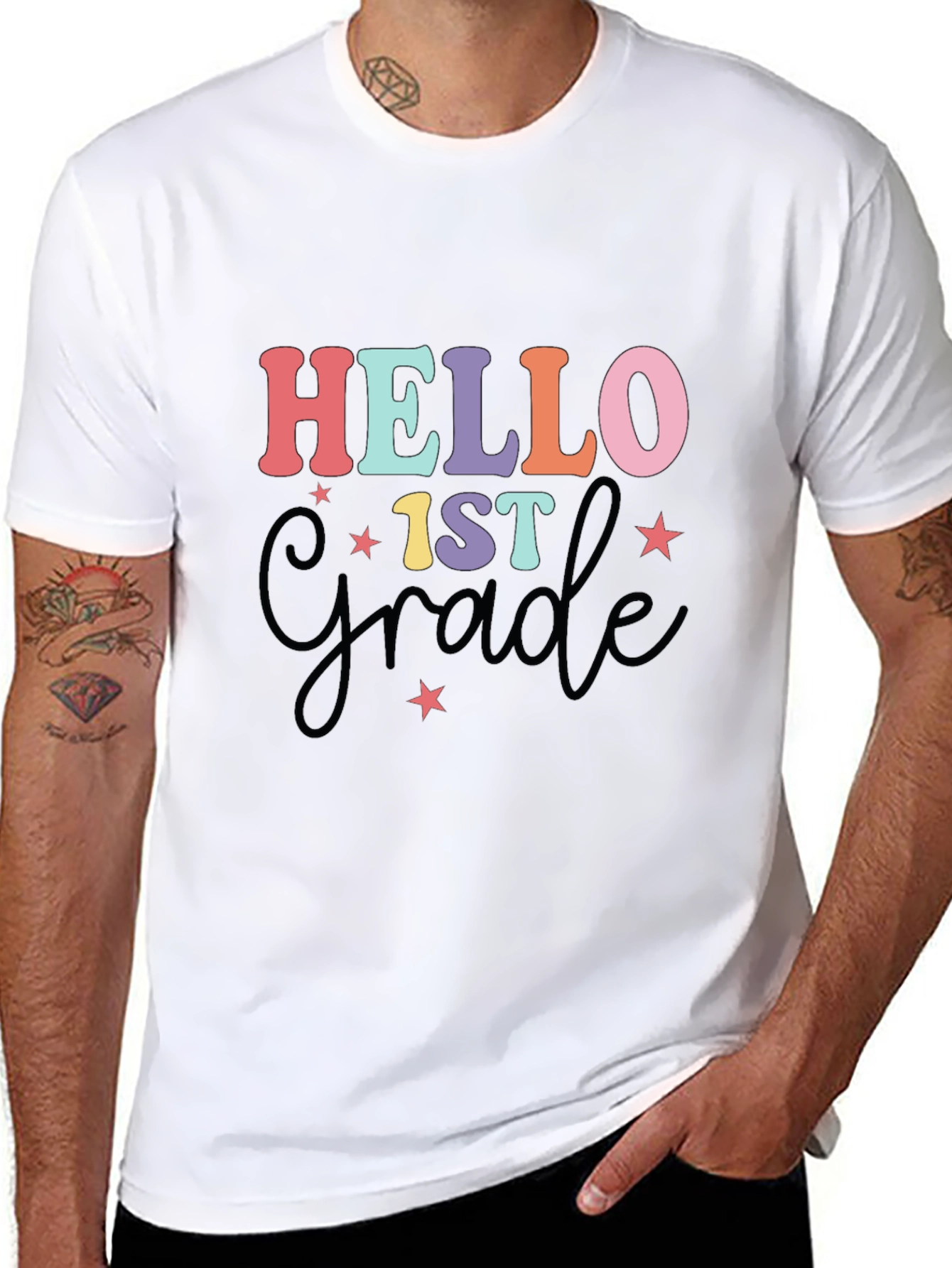 Hello 1st Grade T-Shirt Back to School Tee