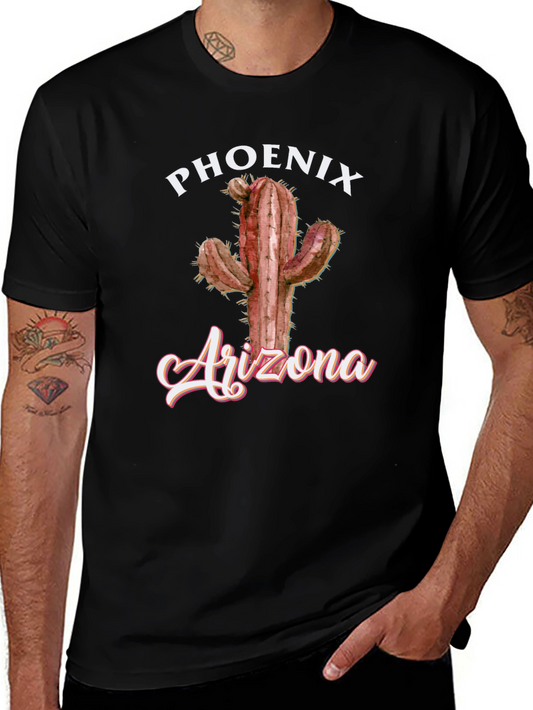 Phoenix Arizona Cactus Graphic T-Shirt
