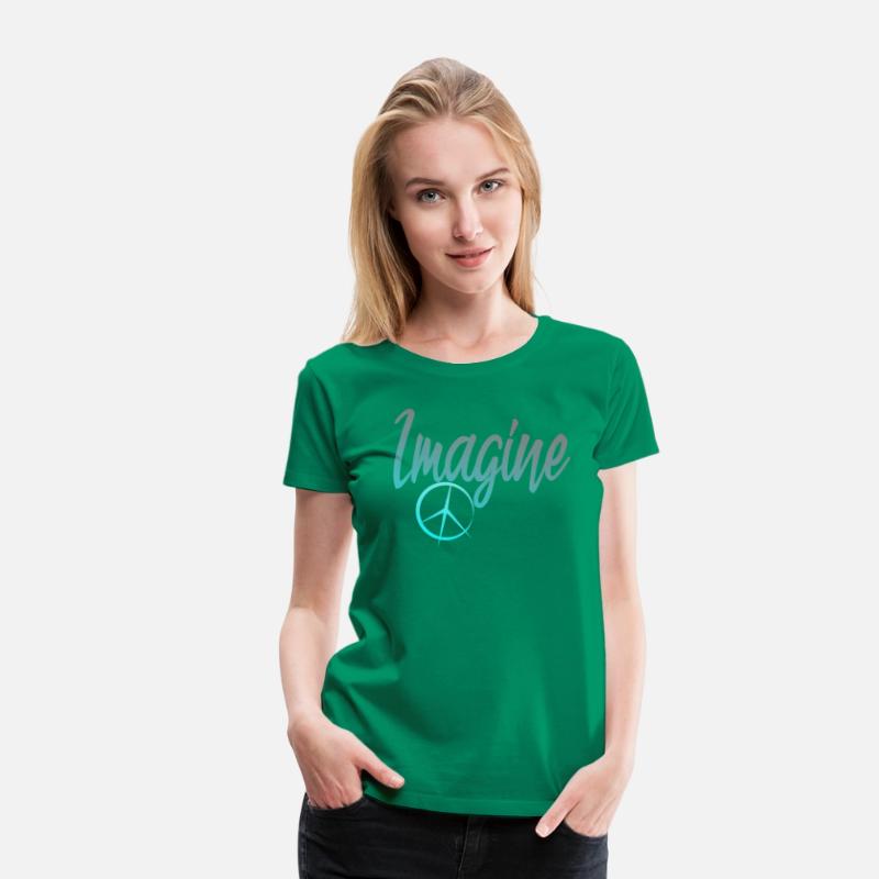 Imagine Peace Sign Hippie World Peace Dreamer
