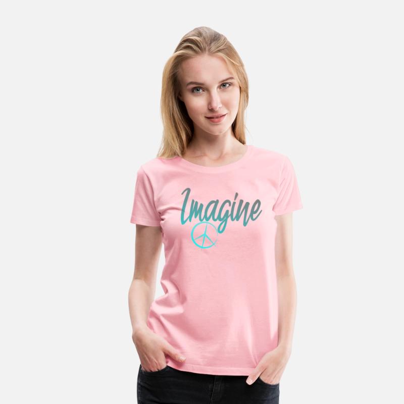 Imagine Peace Sign Hippie World Peace Dreamer