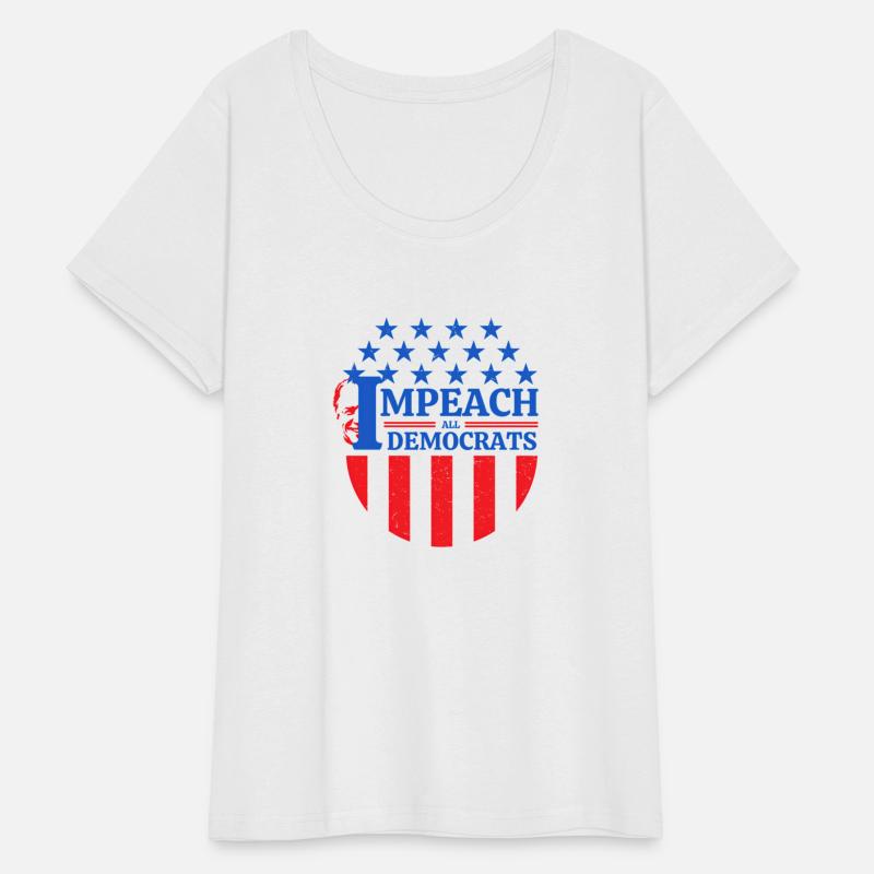 Impeach All Democrats Circle Flag Stars 'N Stripes
