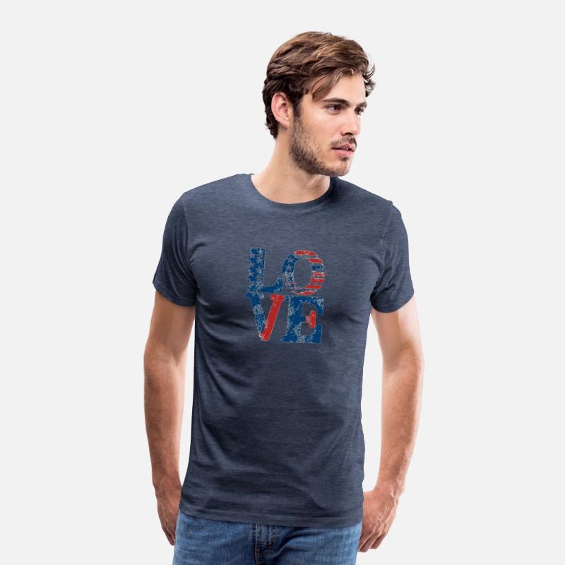 Independence Bliss: Patriotic Love Tee.