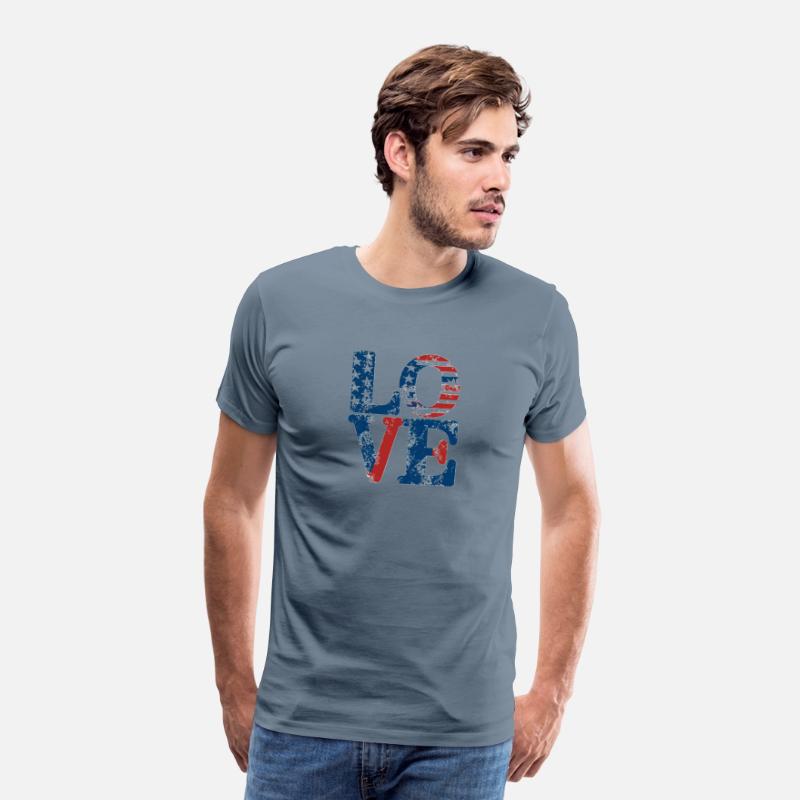 Independence Bliss: Patriotic Love Tee.