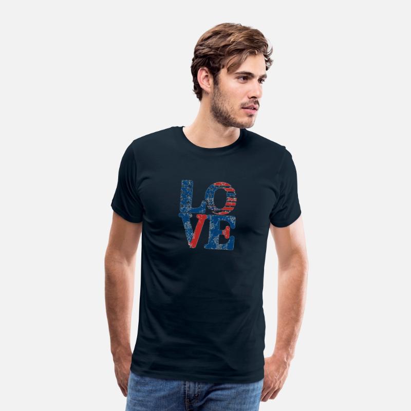 Independence Bliss: Patriotic Love Tee.