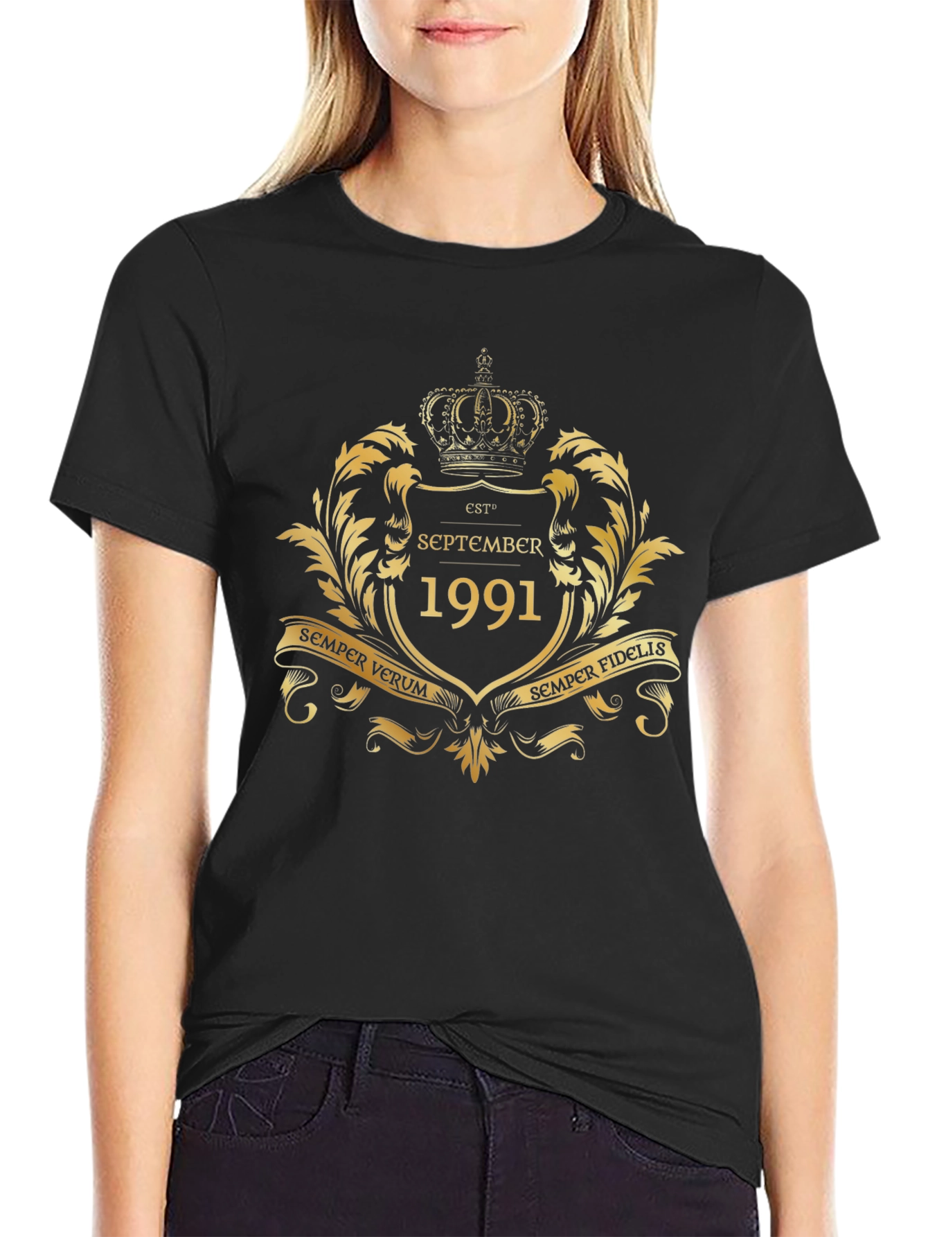 September 1991 Est. Gold Crest Graphic T-Shirt