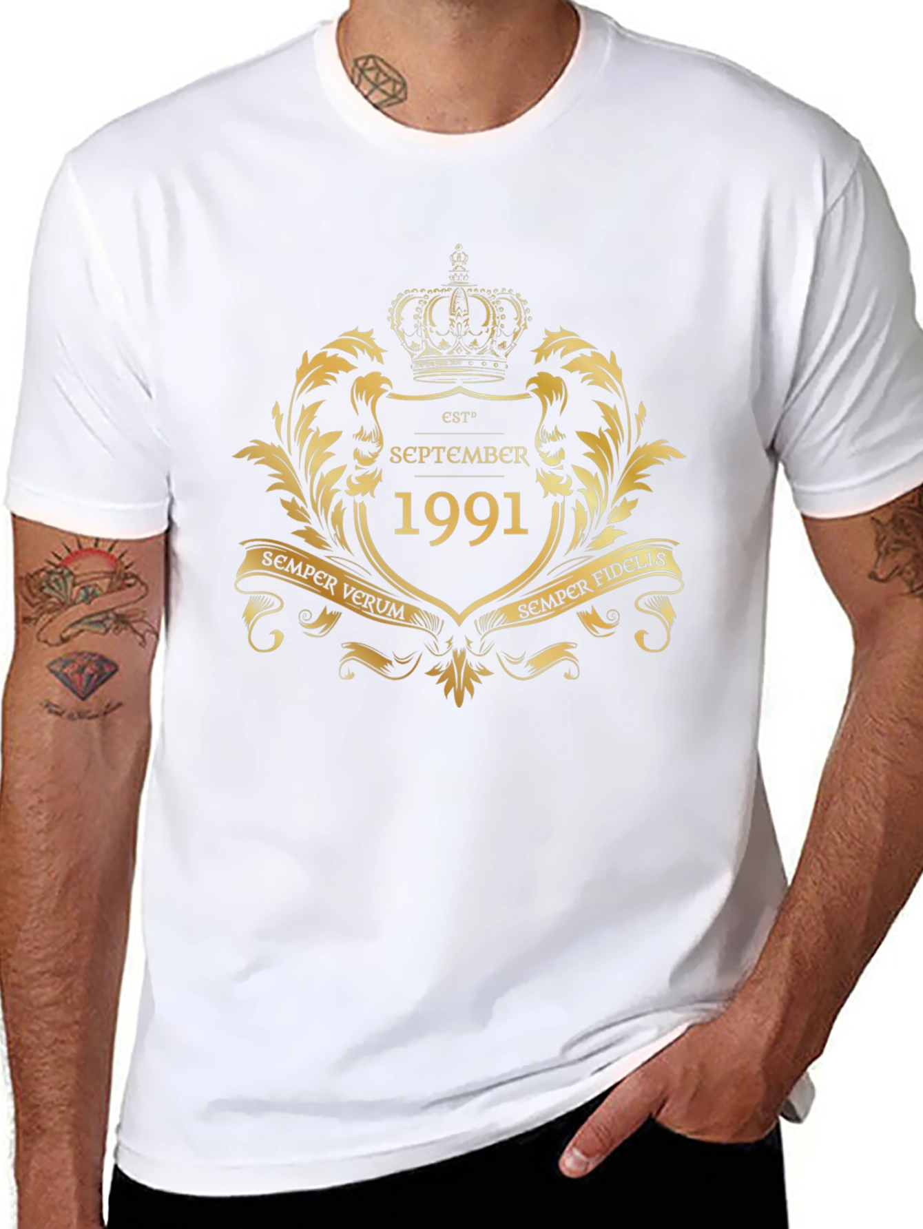 September 1991 Est. Gold Crest Graphic T-Shirt