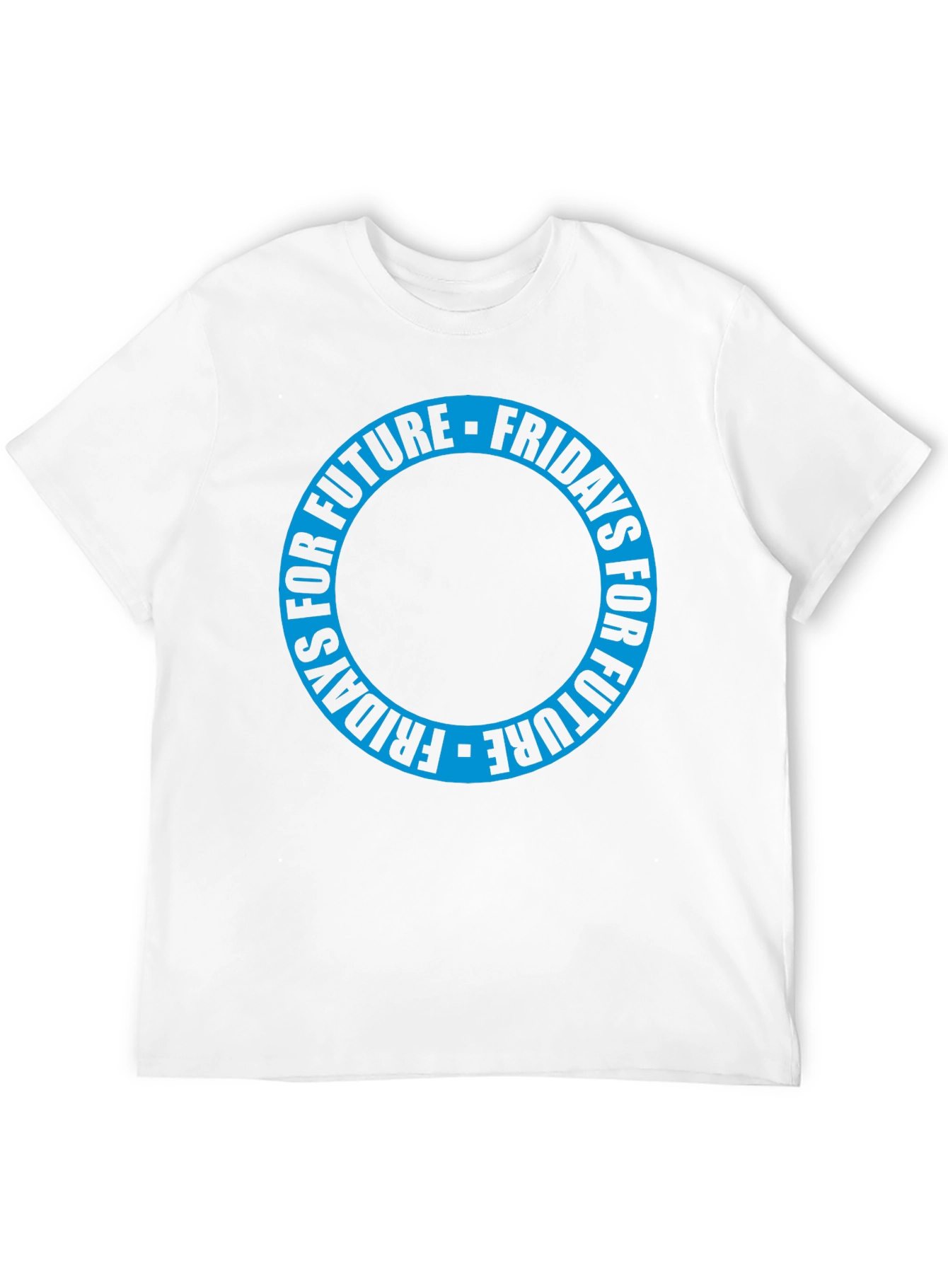 Fridays for Future Black T-Shirt - Circular Design
