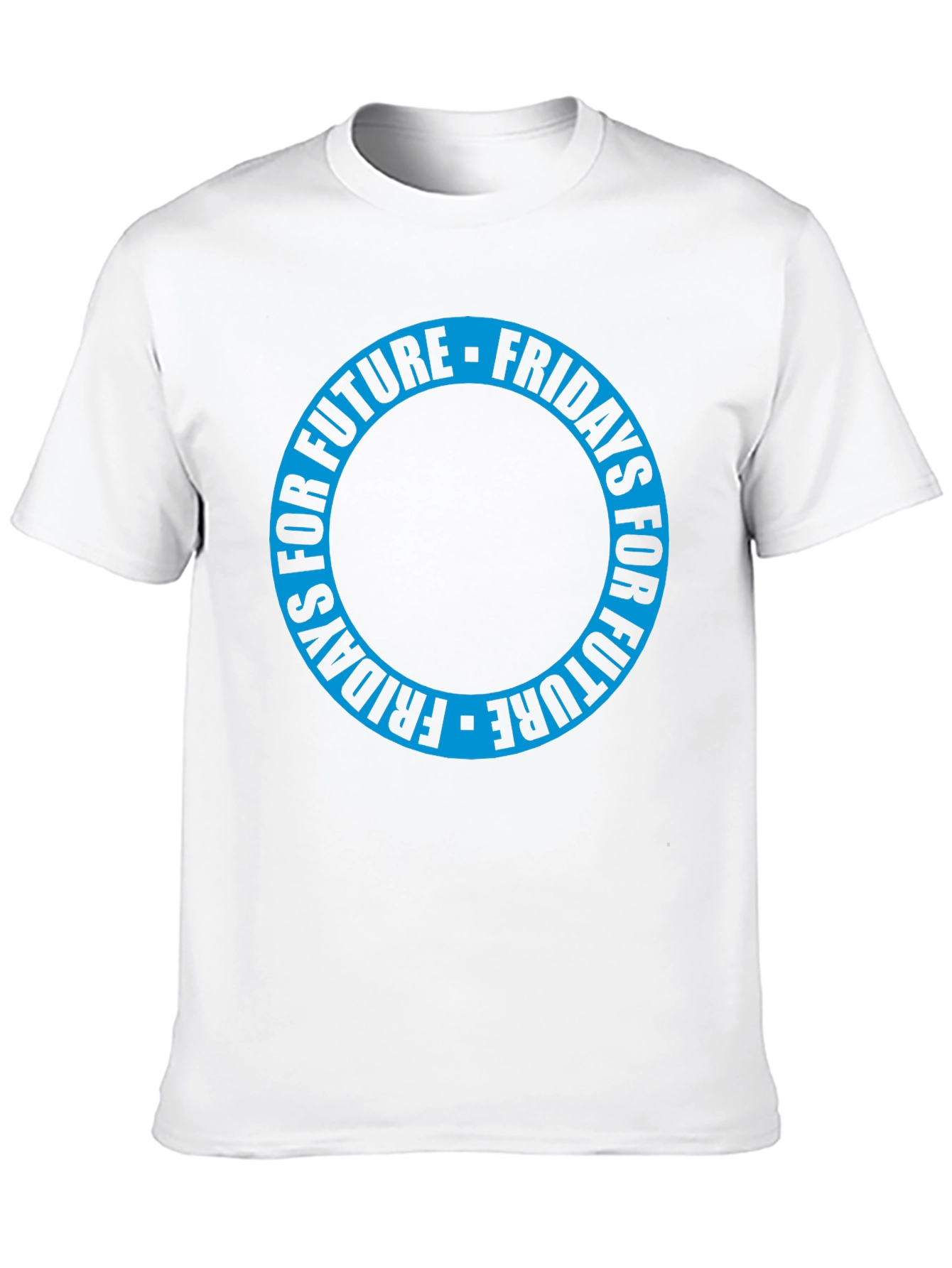 Fridays for Future Black T-Shirt - Circular Design