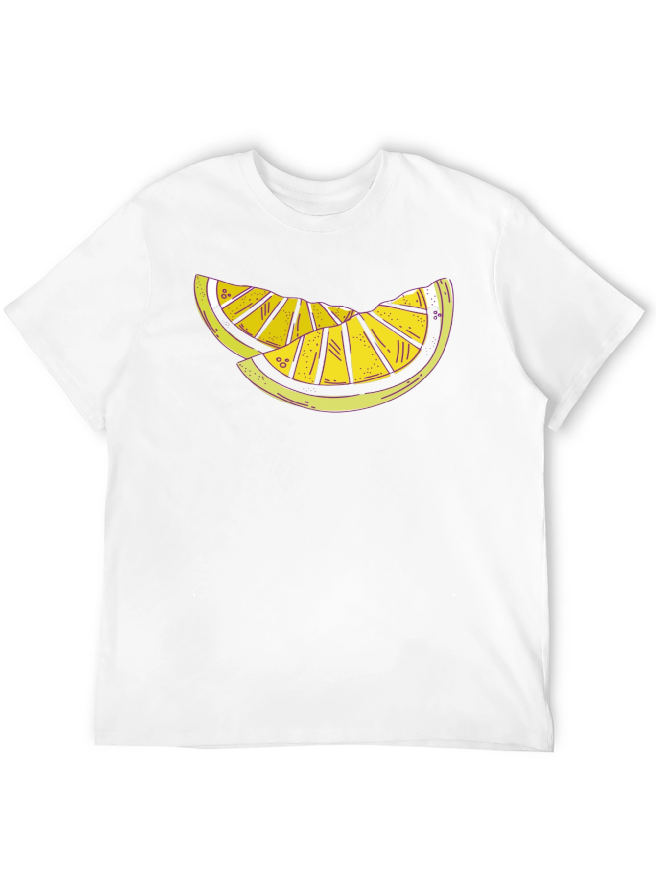 Citrus Slice Graphic Tee - Black Casual Shirt