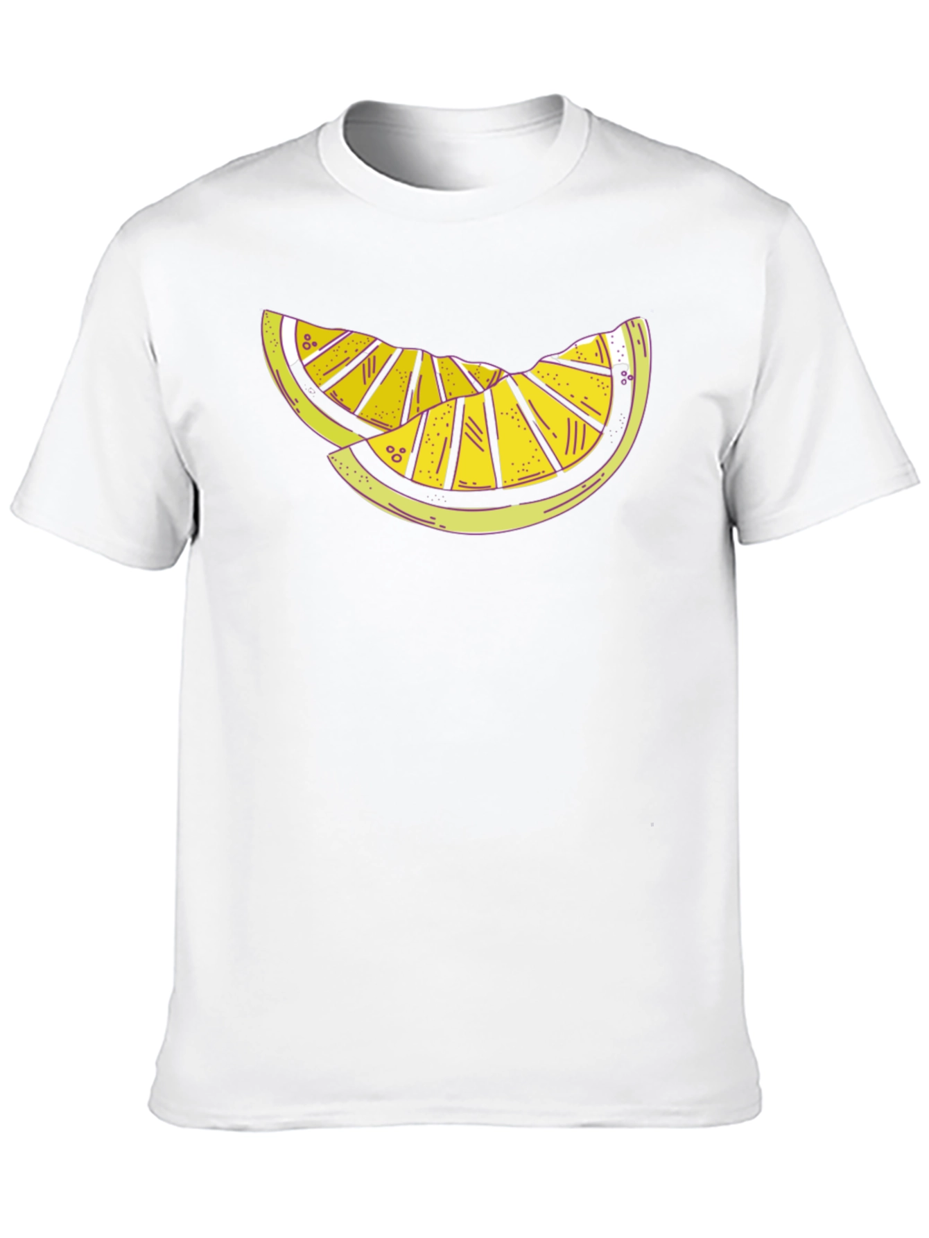 Citrus Slice Graphic Tee - Black Casual Shirt