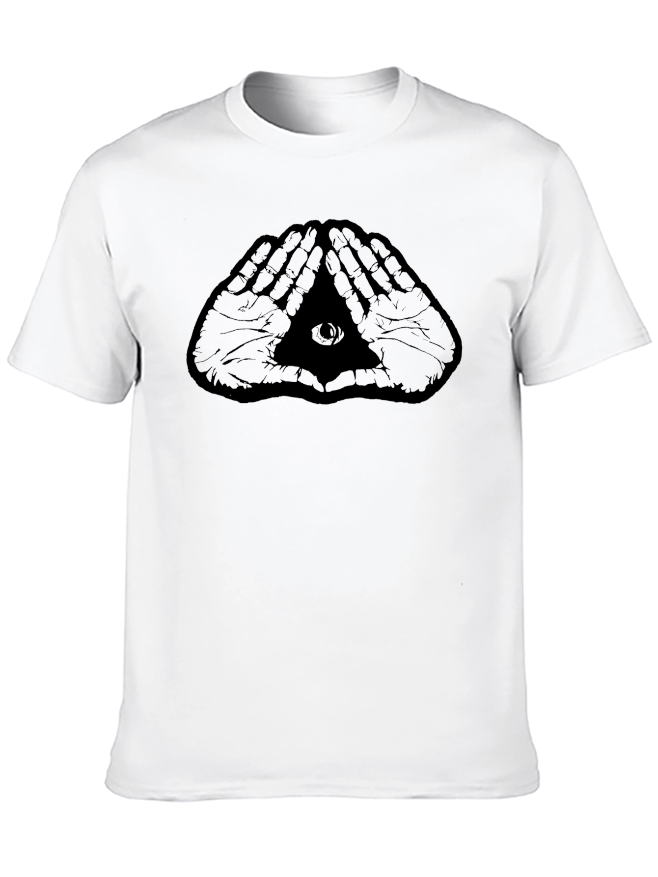 Illuminati Hands Graphic Black T-Shirt