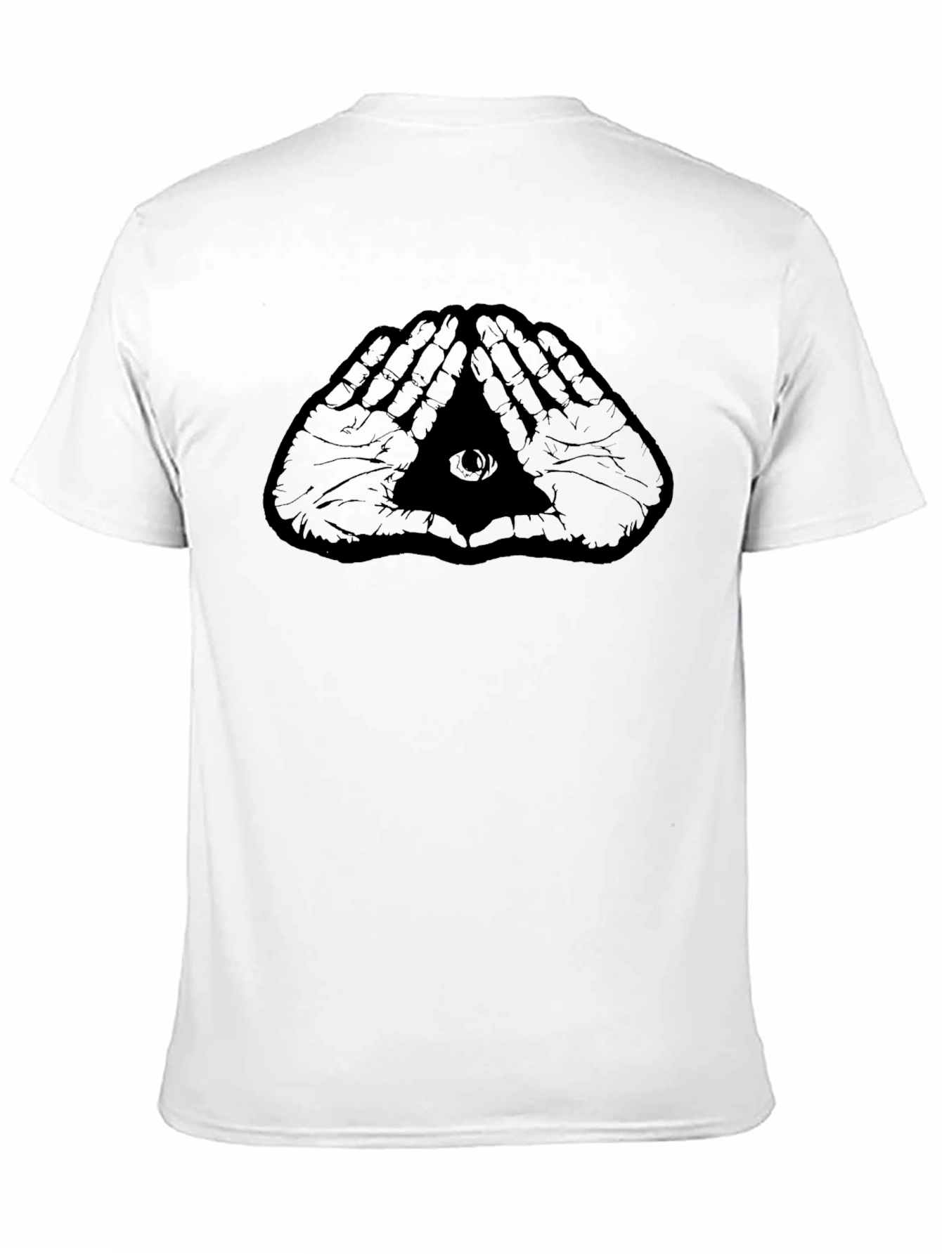 Illuminati Hands Graphic Black T-Shirt