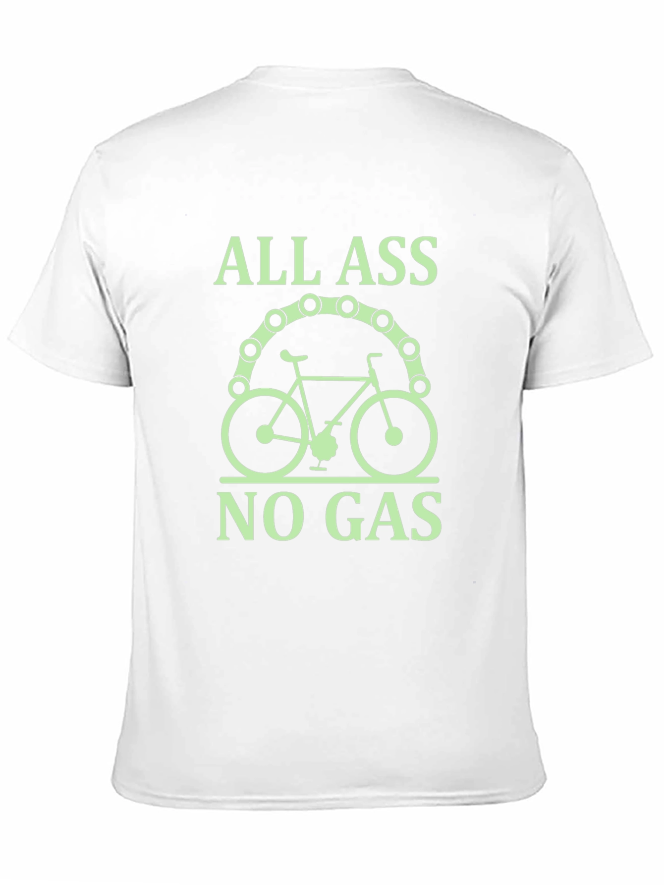 All Ass No Gas T-Shirt - Bicycle Rider Tee
