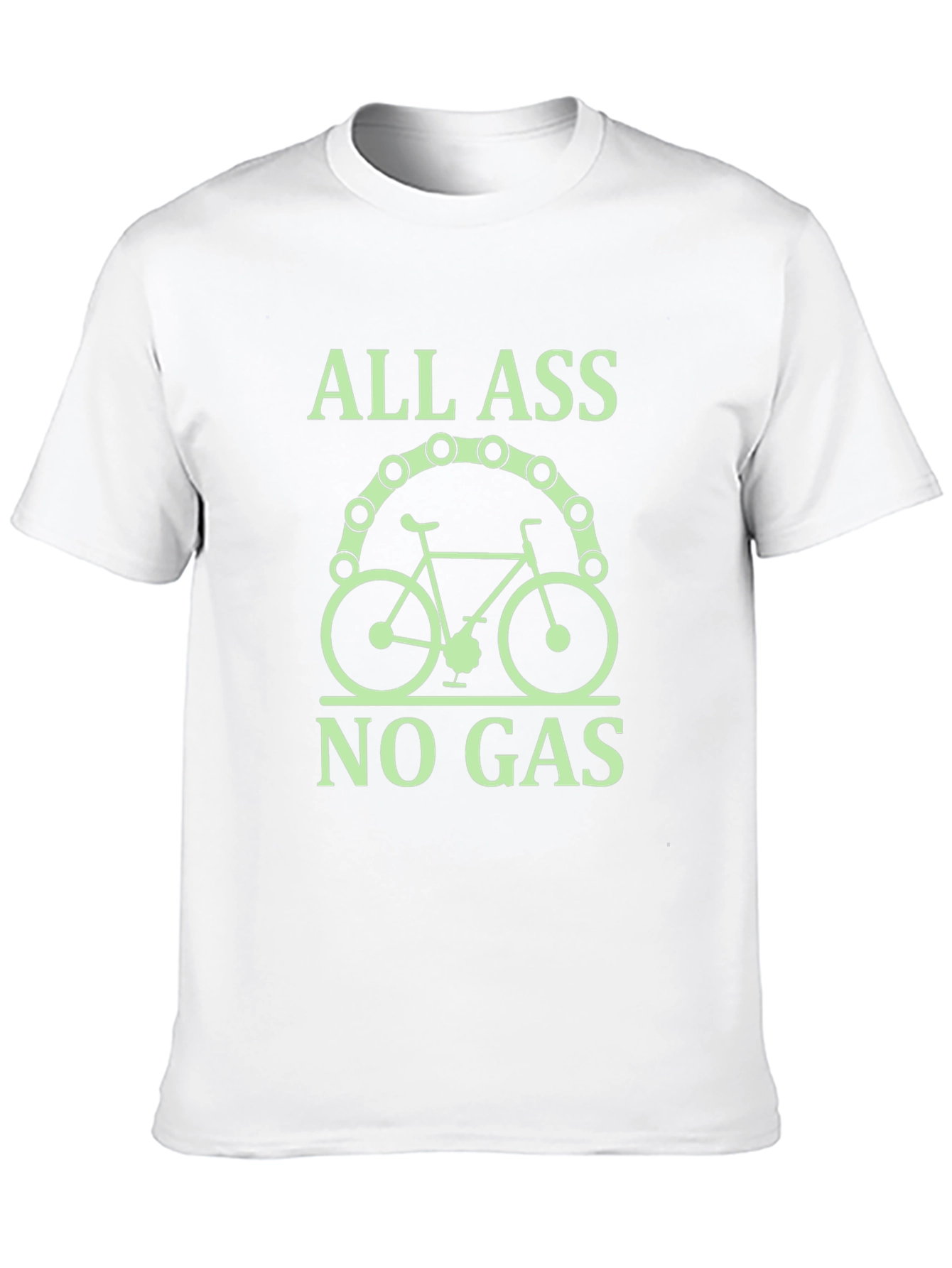 All Ass No Gas T-Shirt - Bicycle Rider Tee