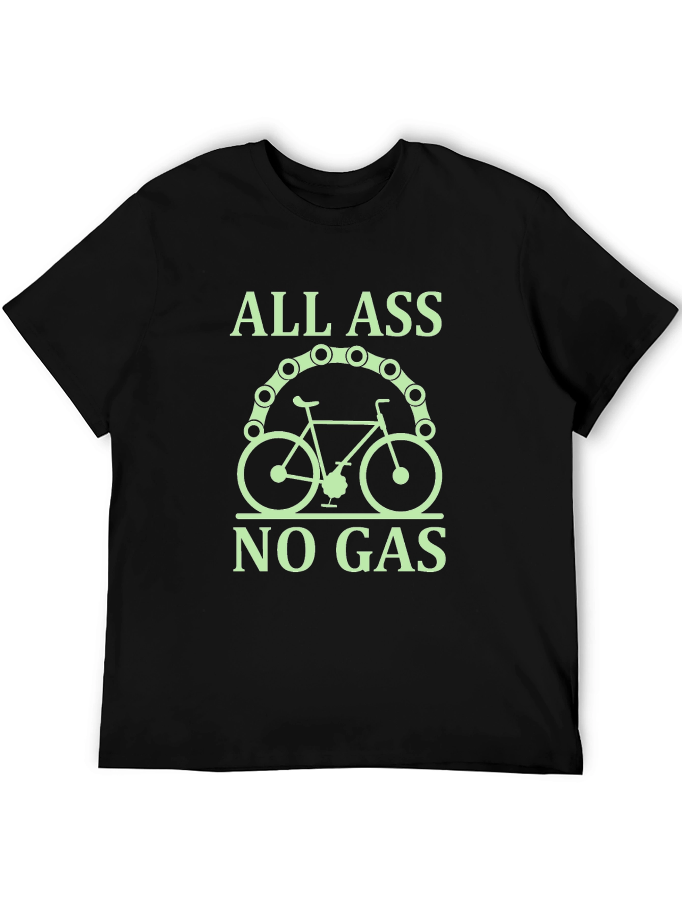 All Ass No Gas T-Shirt - Bicycle Rider Tee