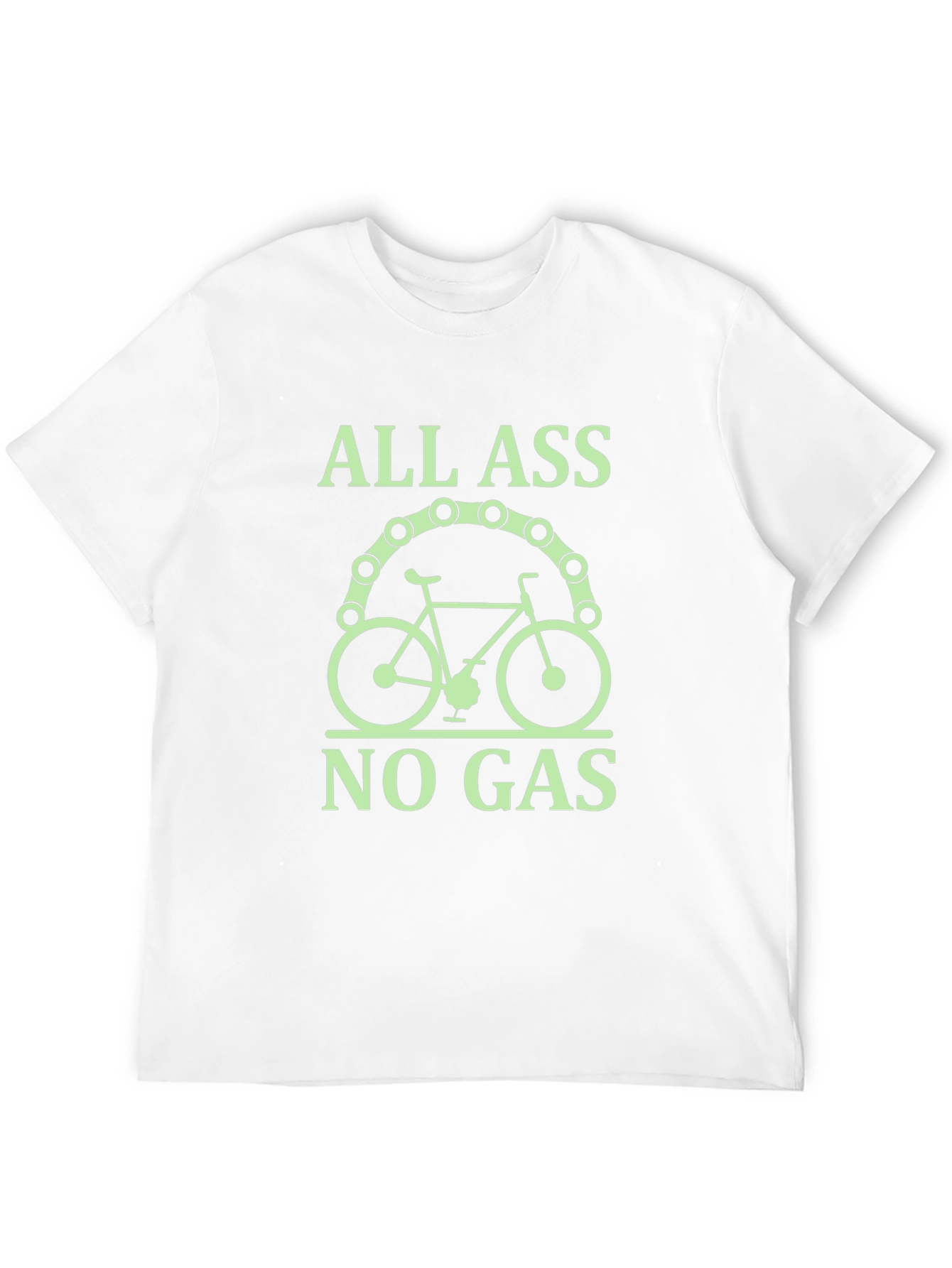 All Ass No Gas T-Shirt - Bicycle Rider Tee