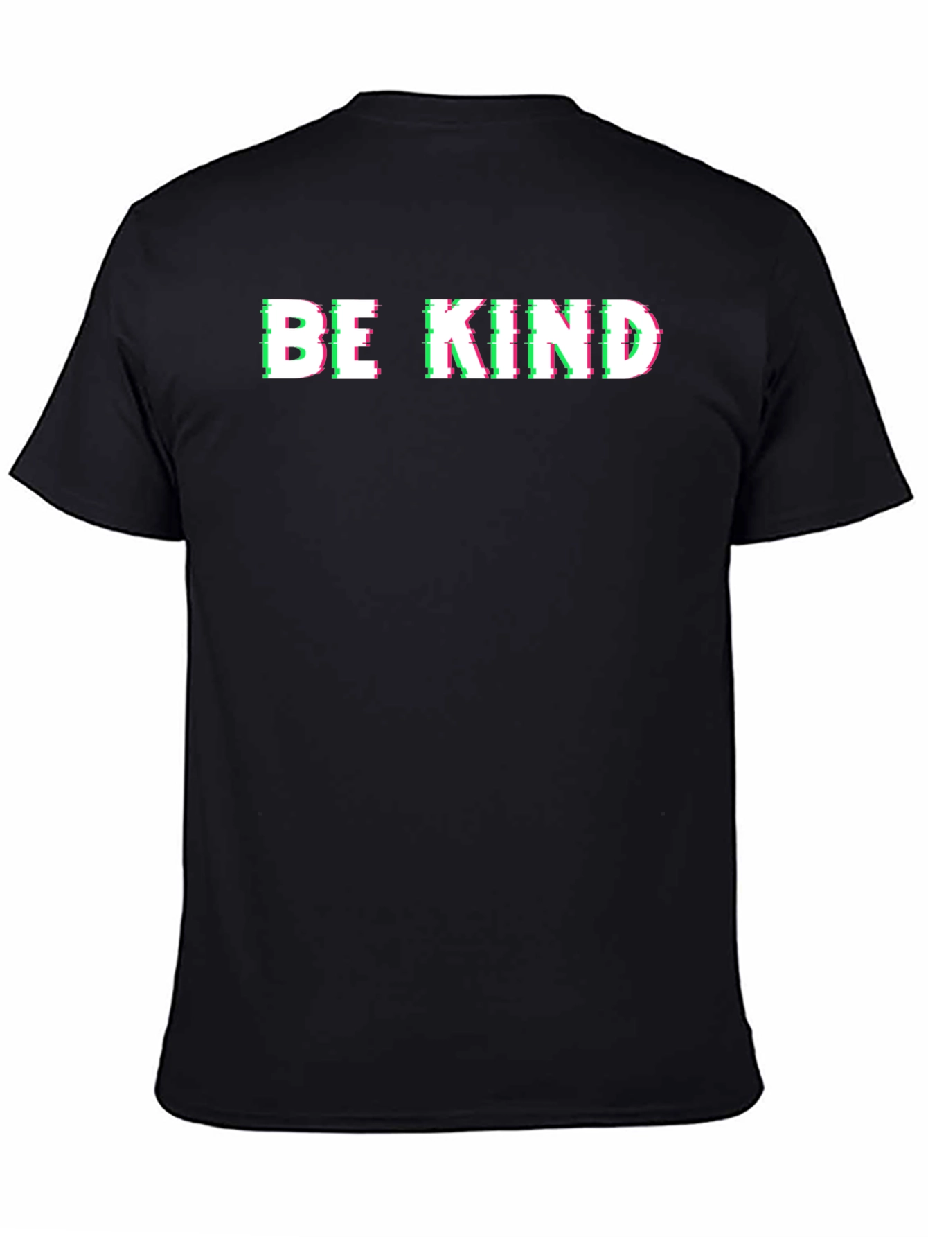 Be Kind Glitch Graphic T-Shirt - Short Sleeve