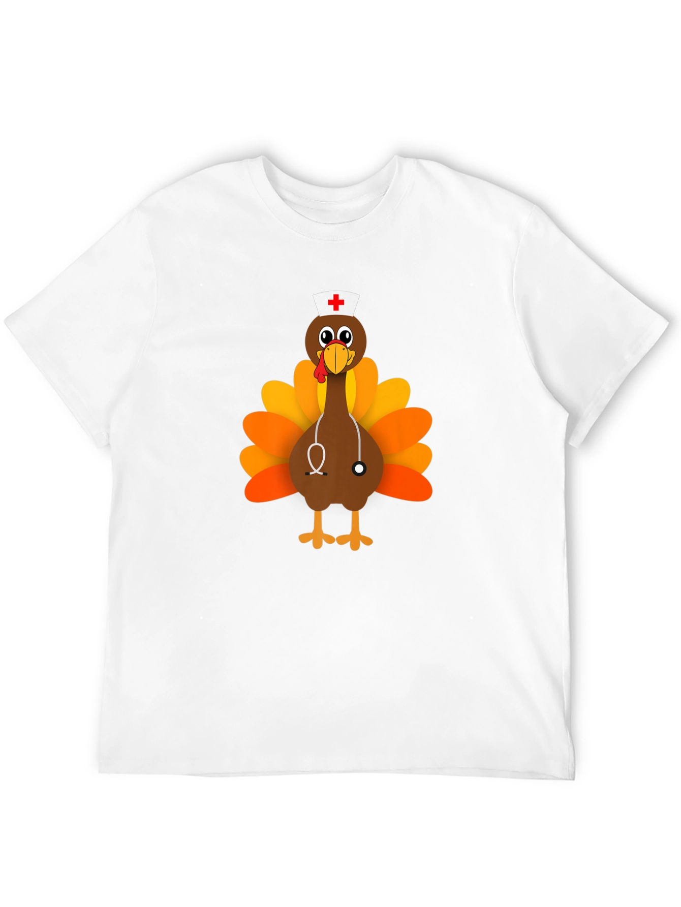 Funny Turkey Nurse Thanksgiving T-Shirt