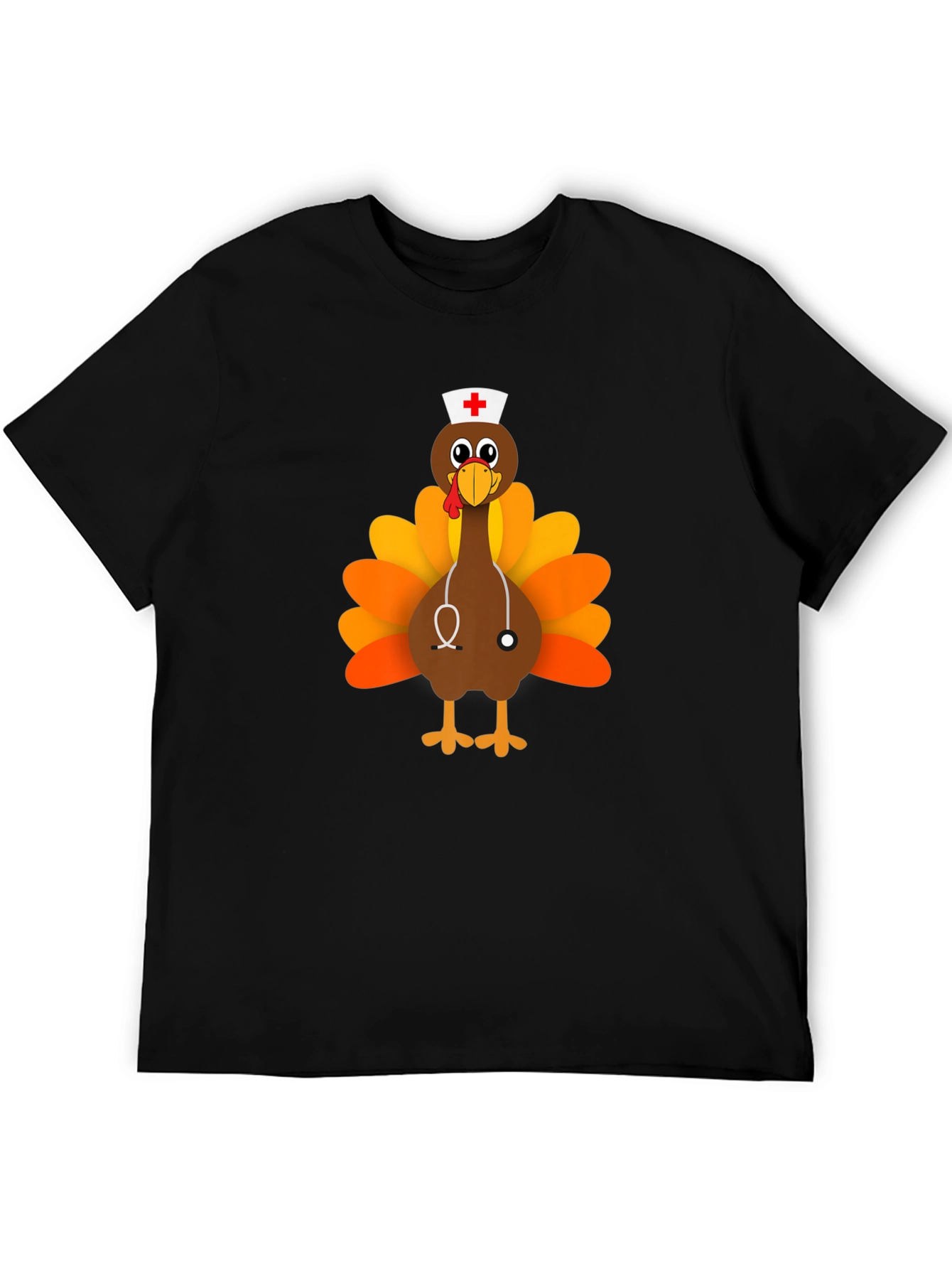Funny Turkey Nurse Thanksgiving T-Shirt
