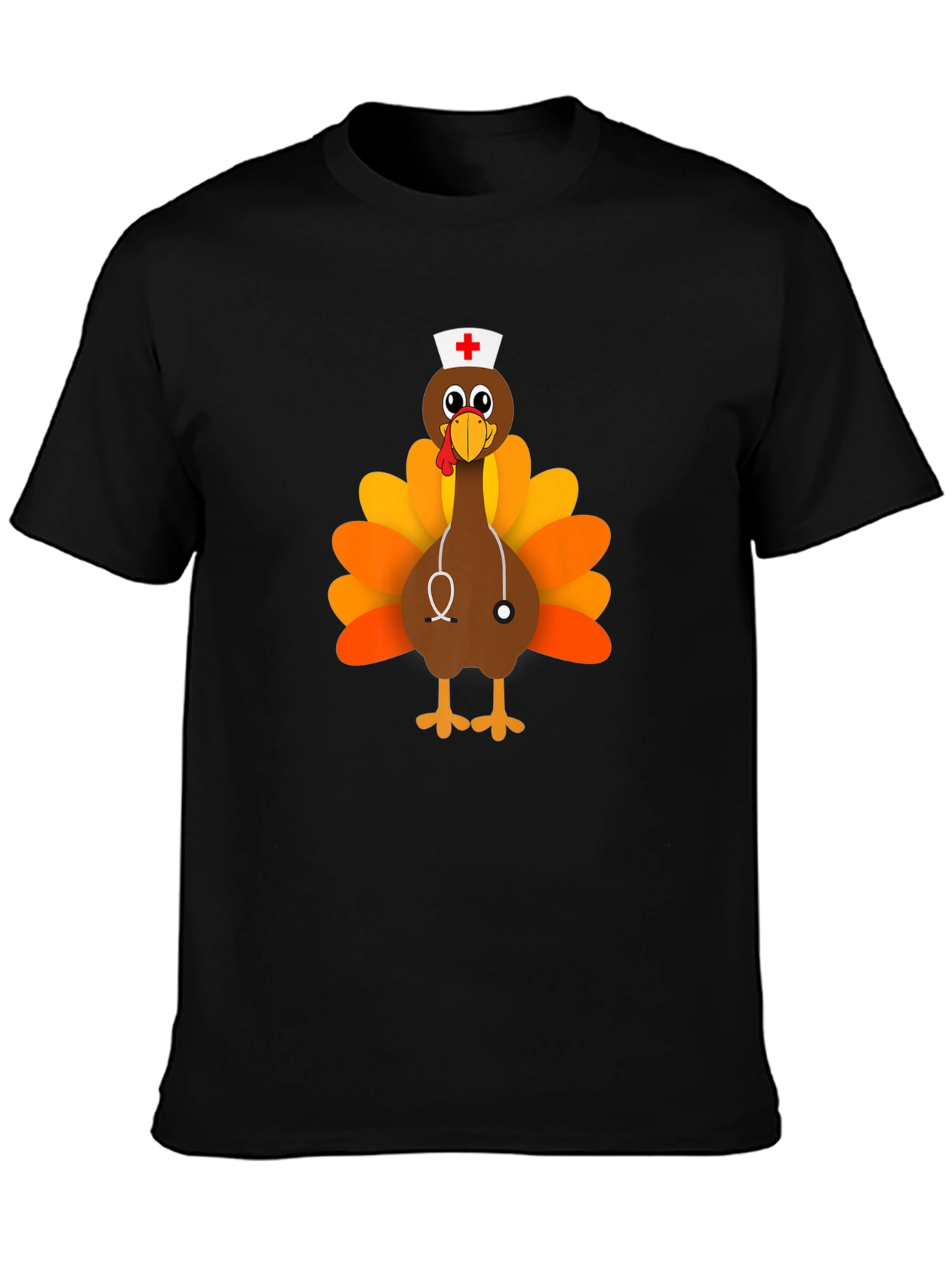 Funny Turkey Nurse Thanksgiving T-Shirt