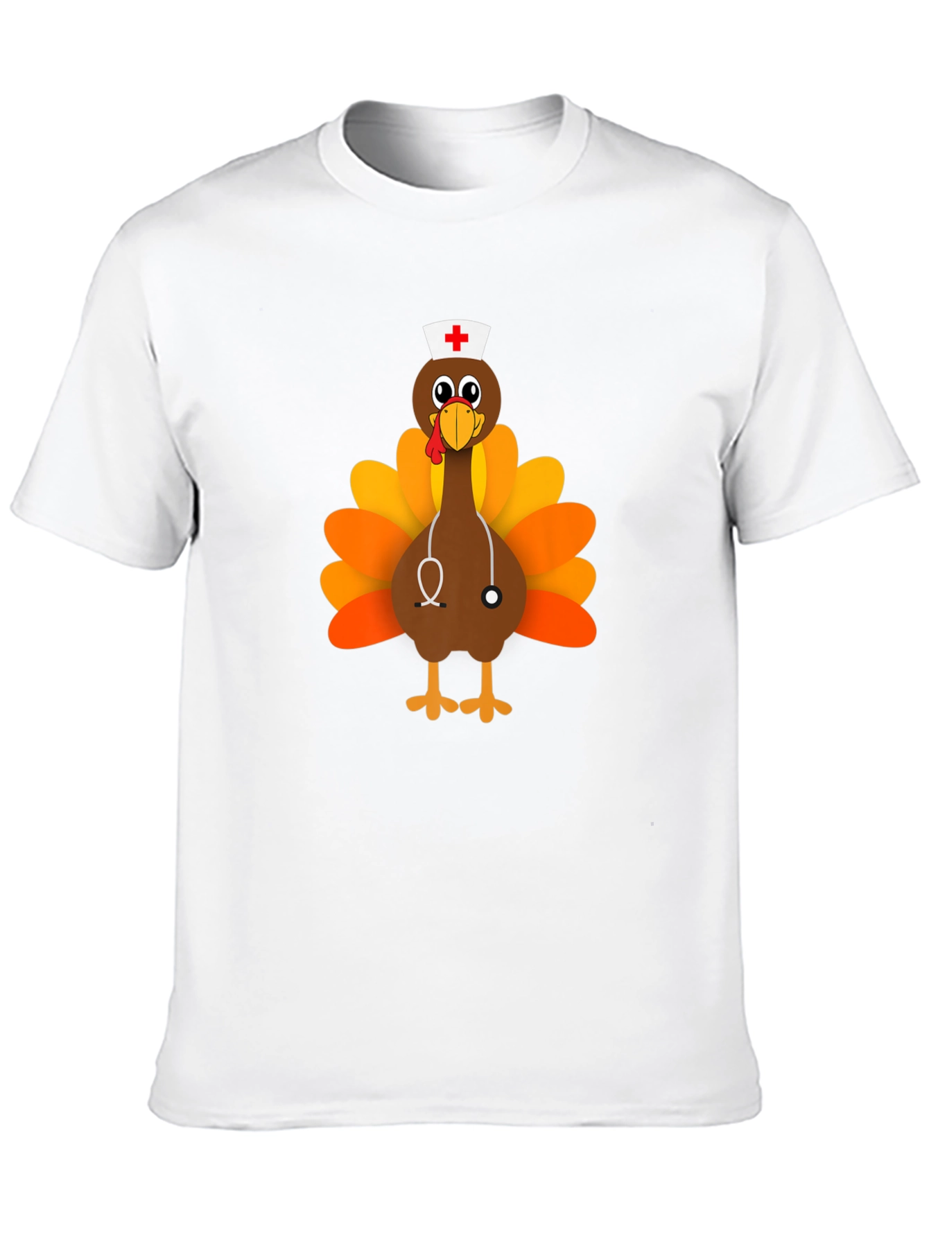 Funny Turkey Nurse Thanksgiving T-Shirt
