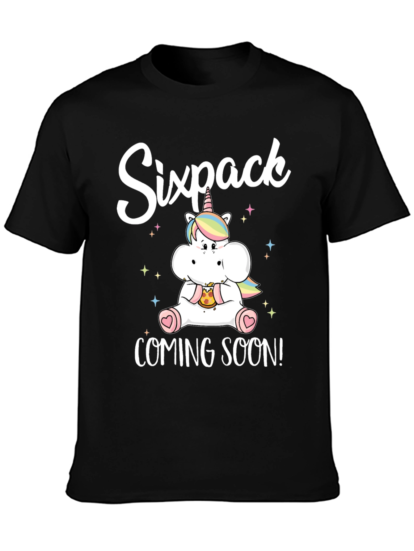 Sixpack Coming Soon Unicorn T-Shirt