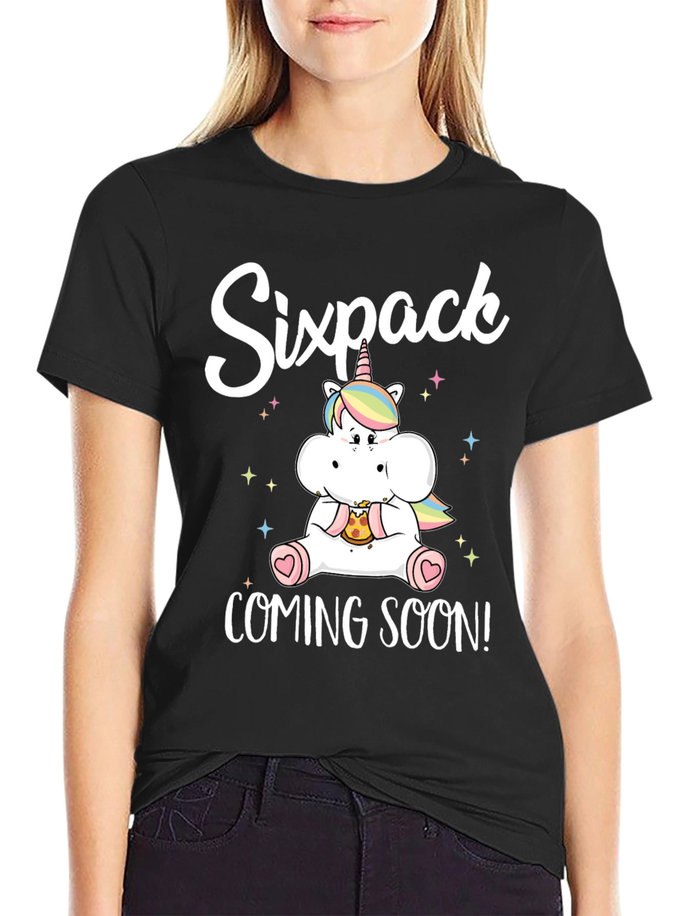 Sixpack Coming Soon Unicorn T-Shirt