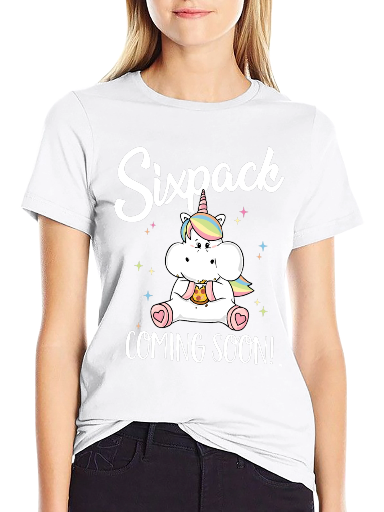 Sixpack Coming Soon Unicorn T-Shirt